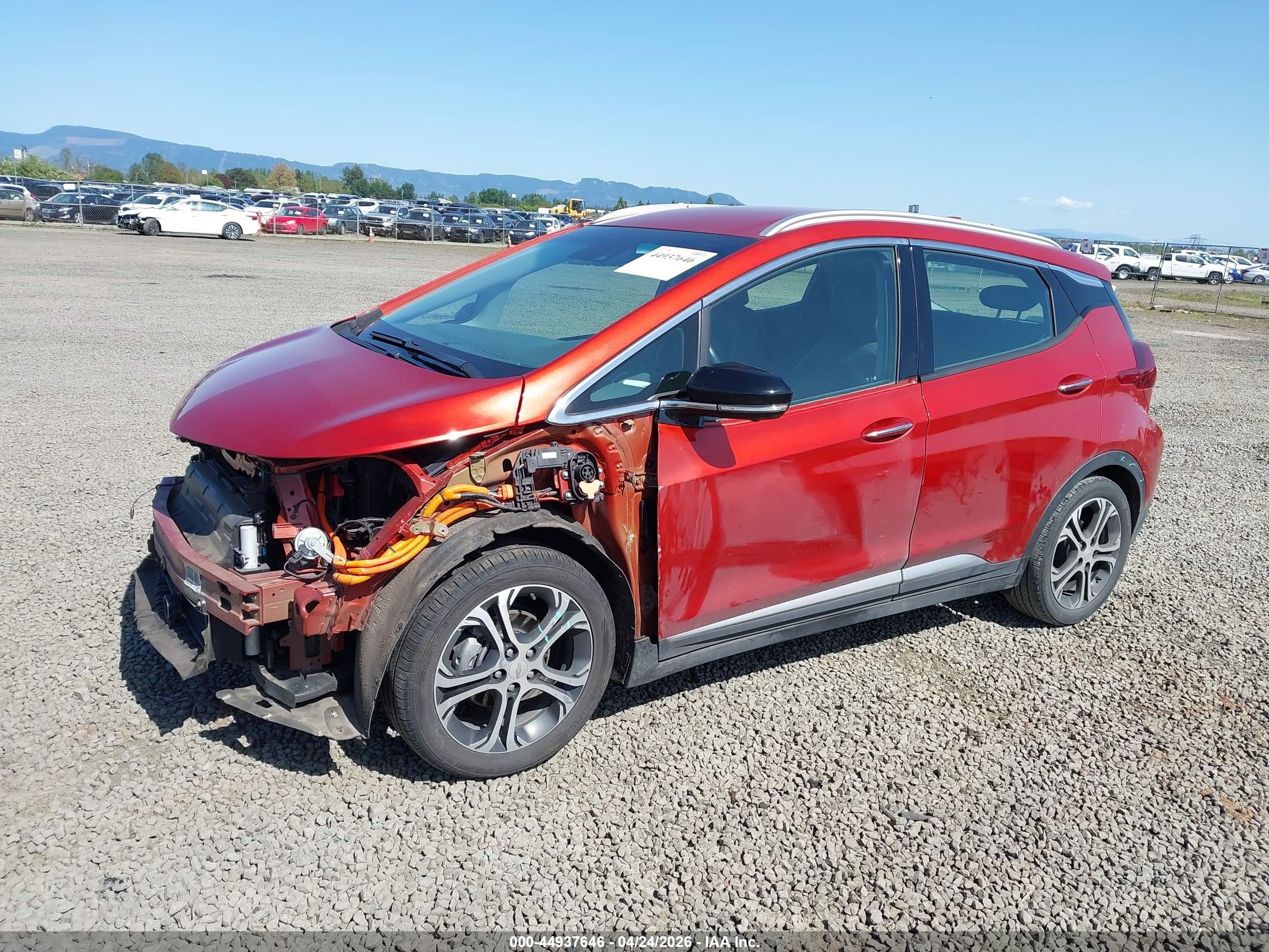 2020 Chevrolet Bolt Ev Fwd Premier Orange vin: 1G1FZ6S06L4127180