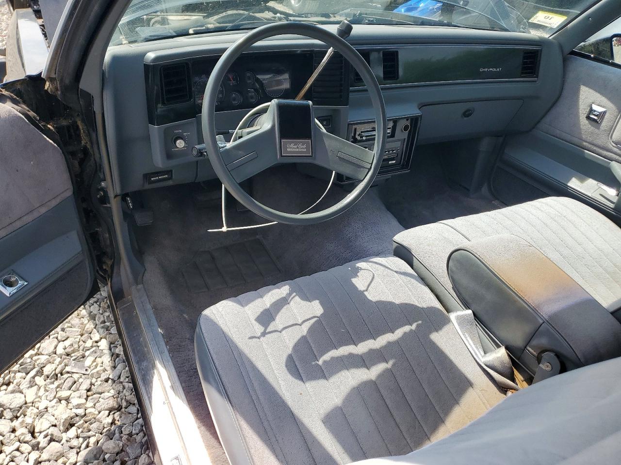 1987 Chevrolet Monte Carlo Black vin: 1G1GZ11ZXHP136137