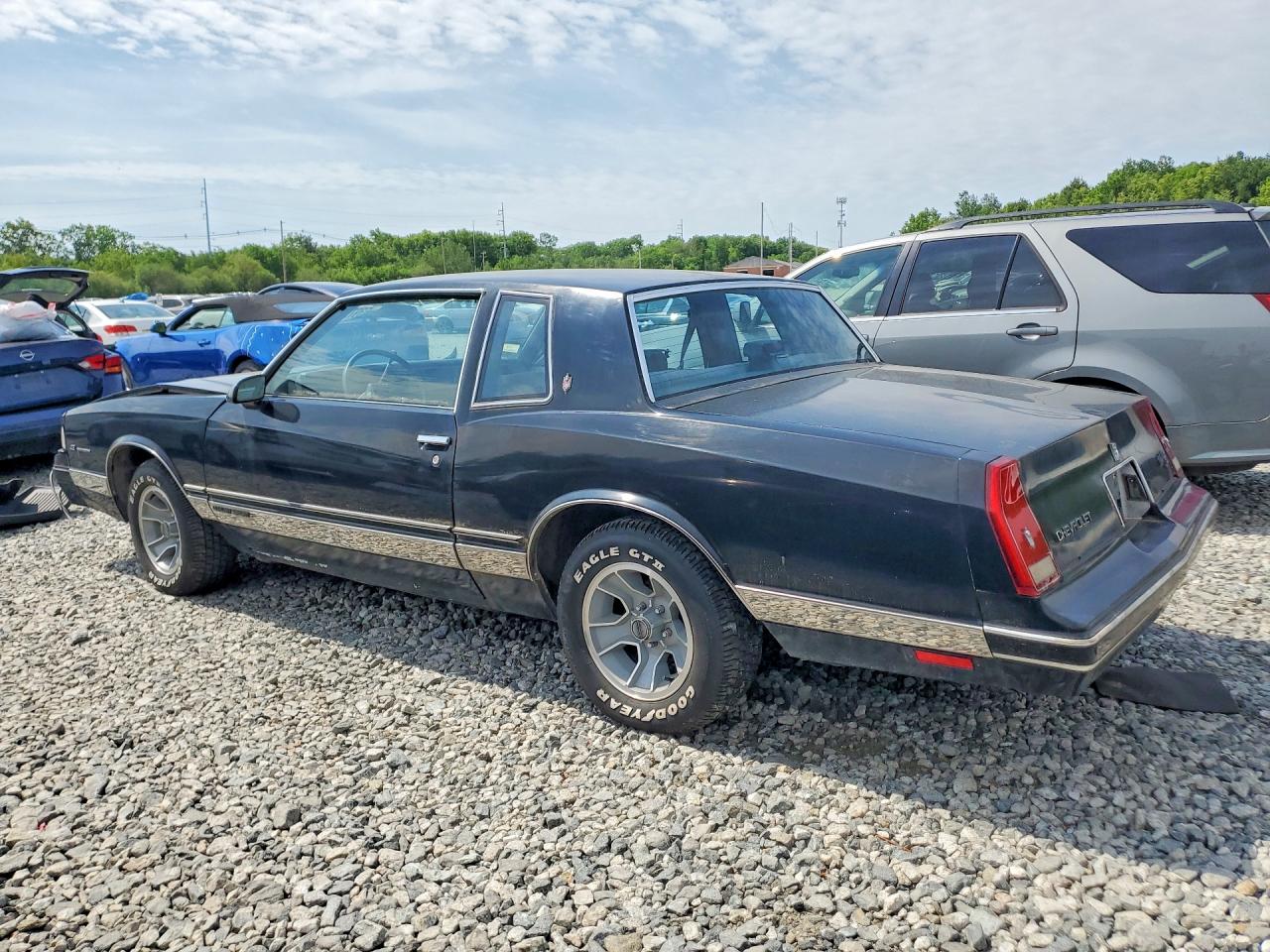 1987 Chevrolet Monte Carlo Black vin: 1G1GZ11ZXHP136137