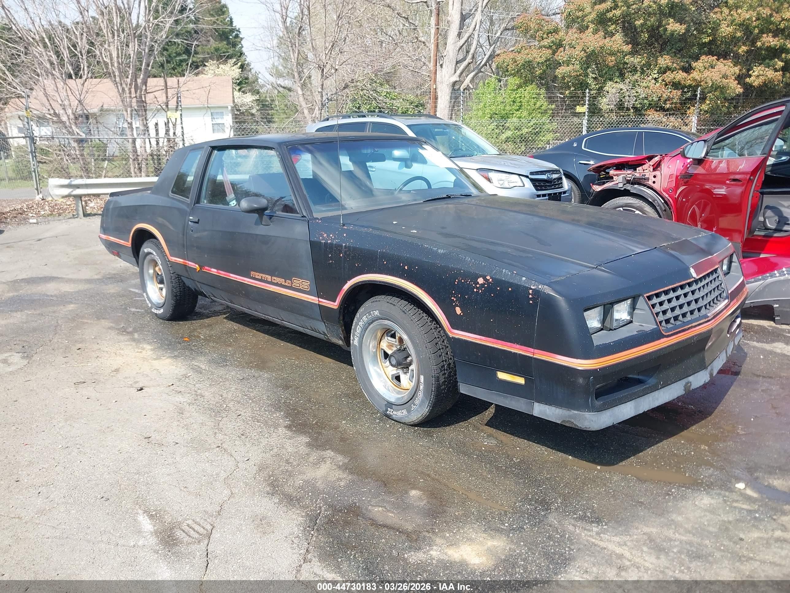1985 Chevrolet Monte Carlo   Черный vin: 1G1GZ37G0FR190842
