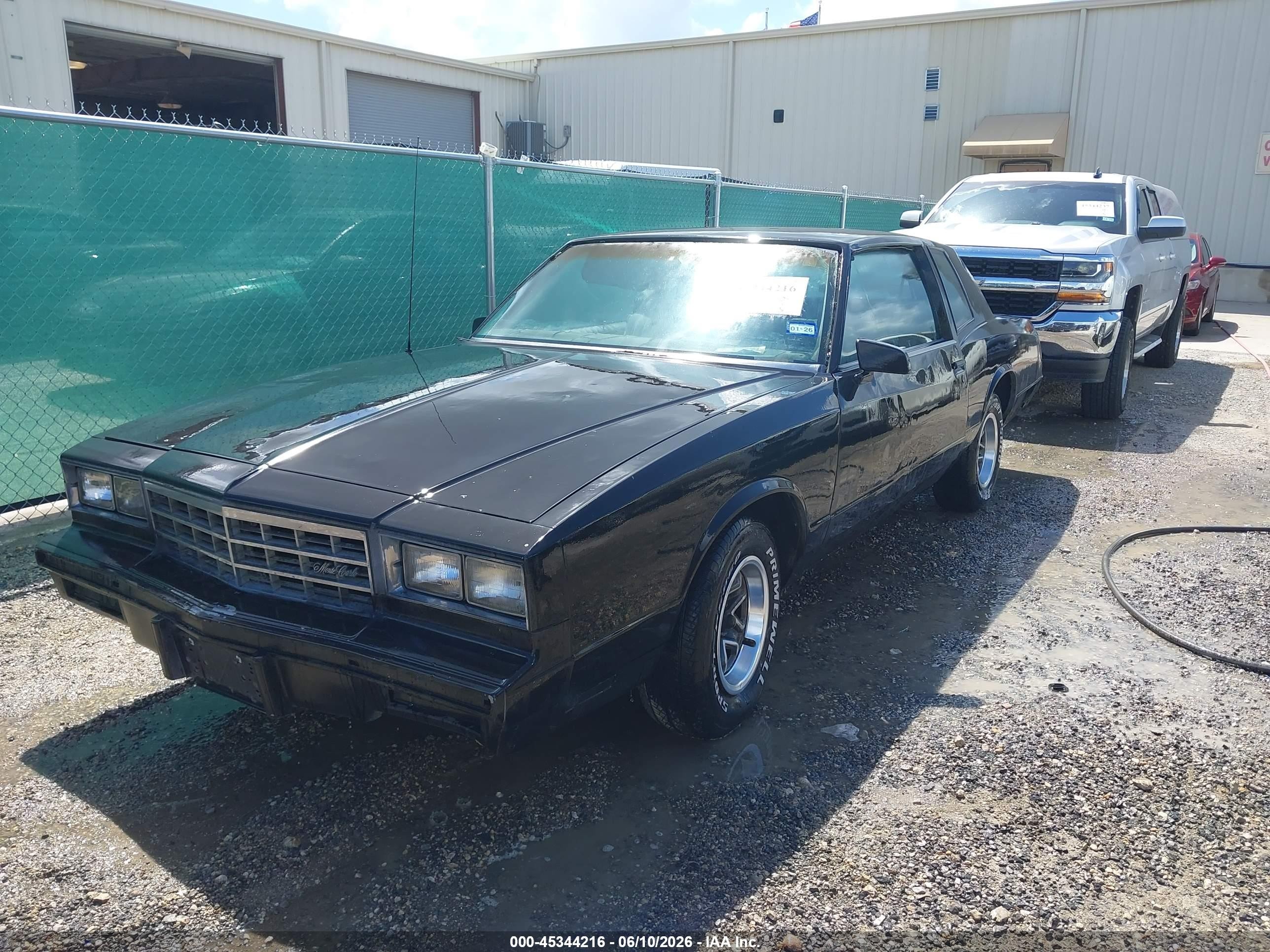 1986 Chevrolet Monte Carlo   Black vin: 1G1GZ37Z3GR126894