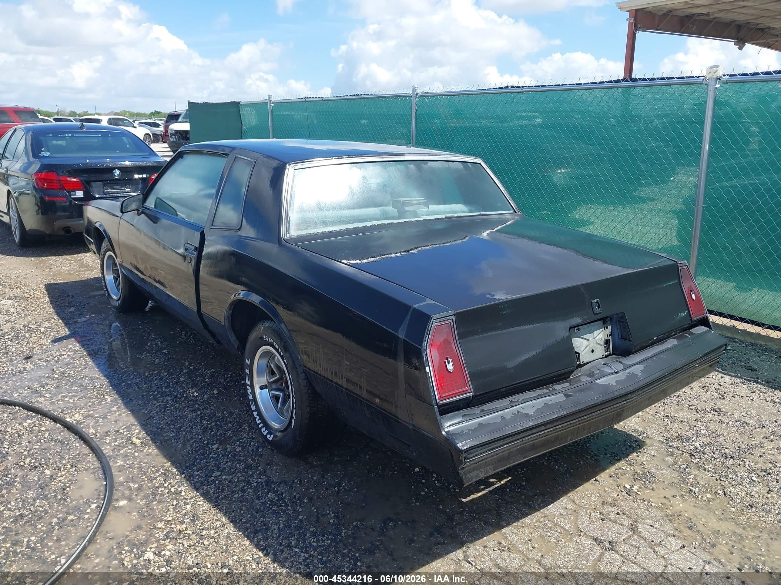 1986 Chevrolet Monte Carlo   Black vin: 1G1GZ37Z3GR126894