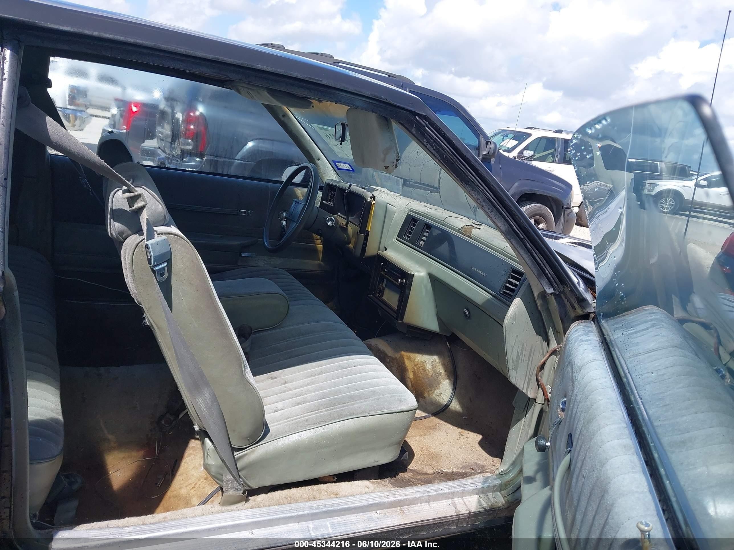 1986 Chevrolet Monte Carlo   Black vin: 1G1GZ37Z3GR126894