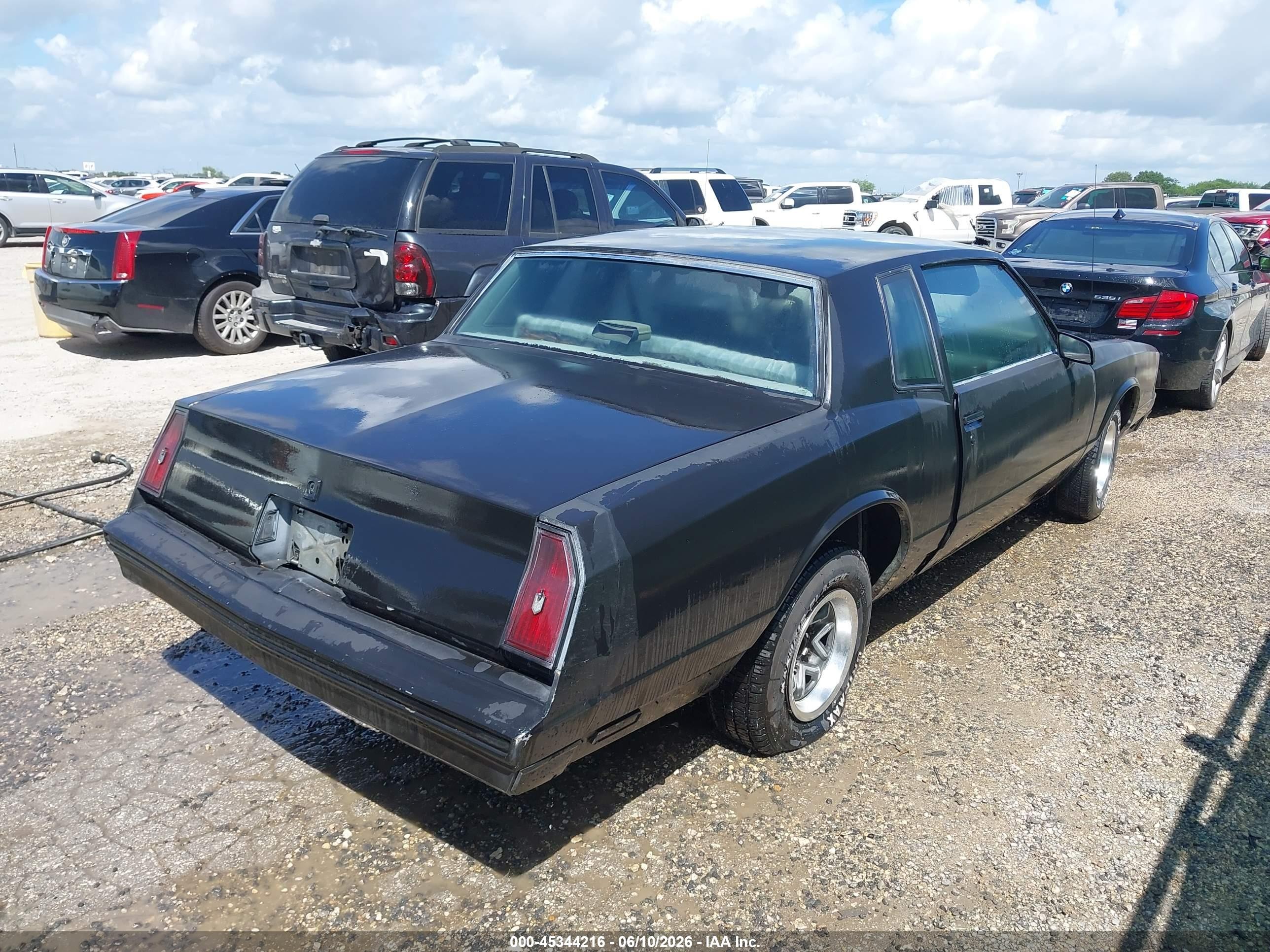 1986 Chevrolet Monte Carlo   Black vin: 1G1GZ37Z3GR126894