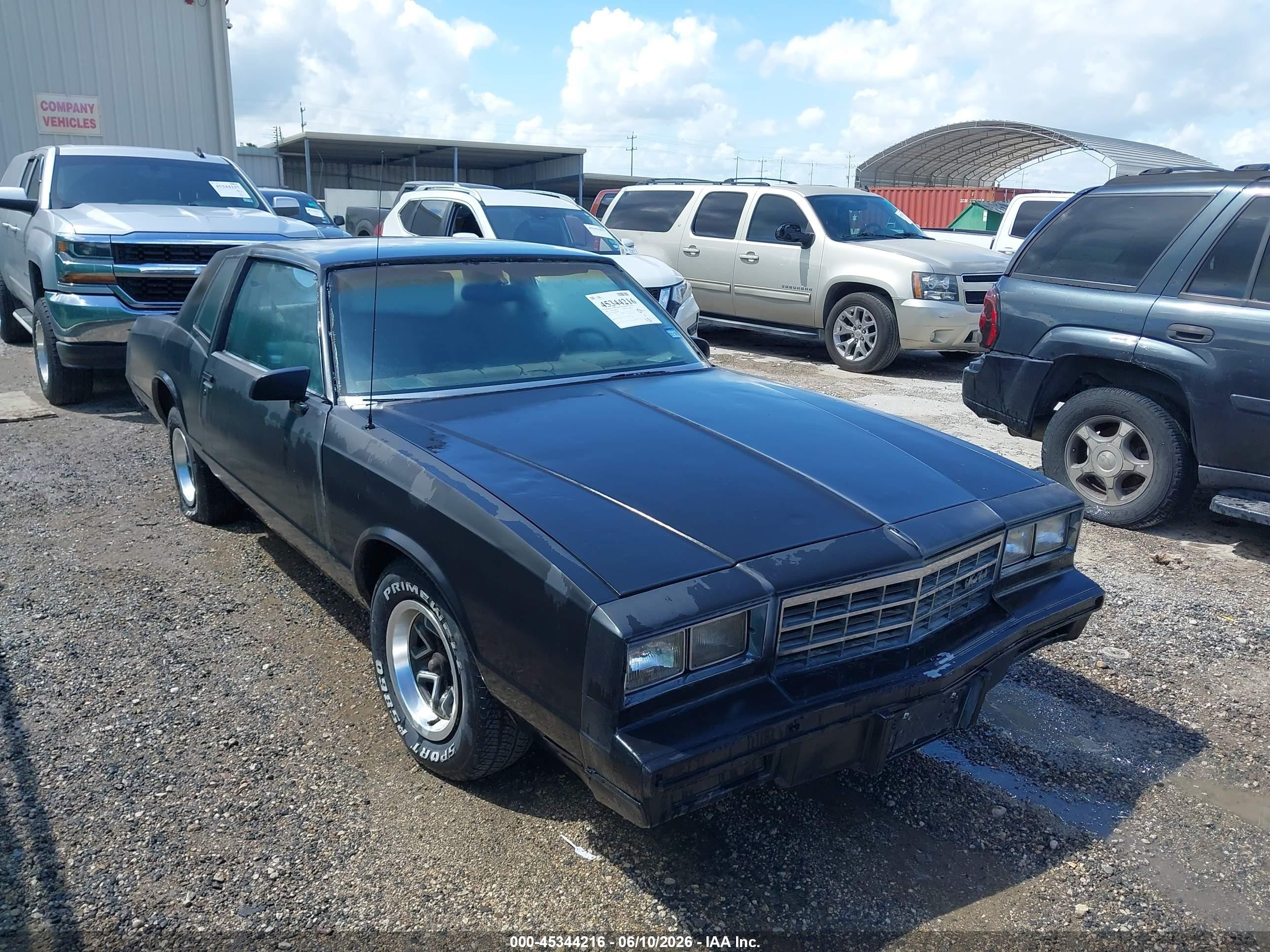 1986 Chevrolet Monte Carlo   Black vin: 1G1GZ37Z3GR126894