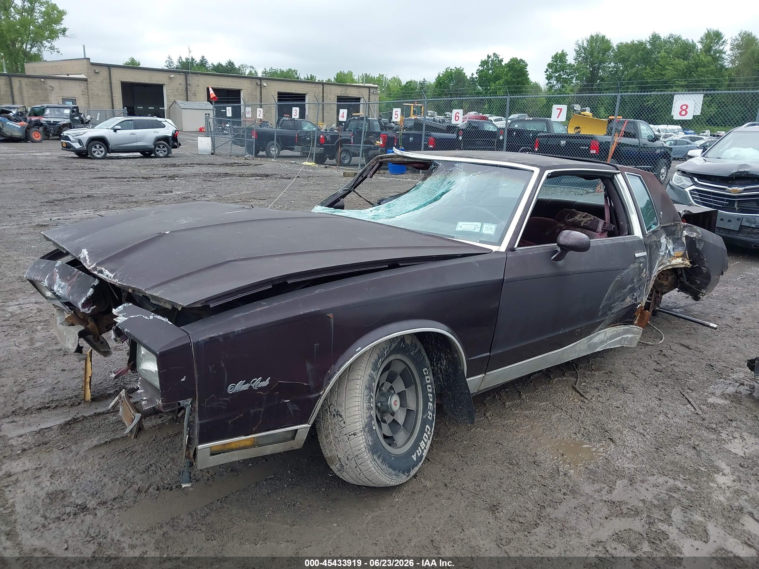 1985 Chevrolet Monte Carlo   Brown vin: 1G1GZ37Z5FR168143