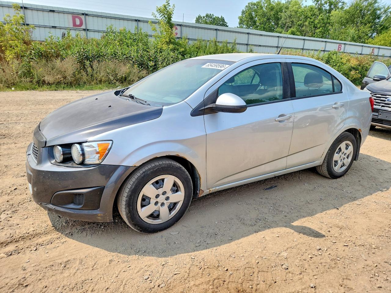 2013 Chevrolet Sonic Ls Silver vin: 1G1JA5EH1D4245846