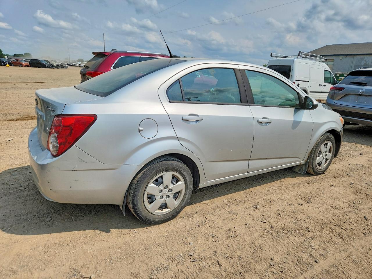 2013 Chevrolet Sonic Ls Silver vin: 1G1JA5EH1D4245846