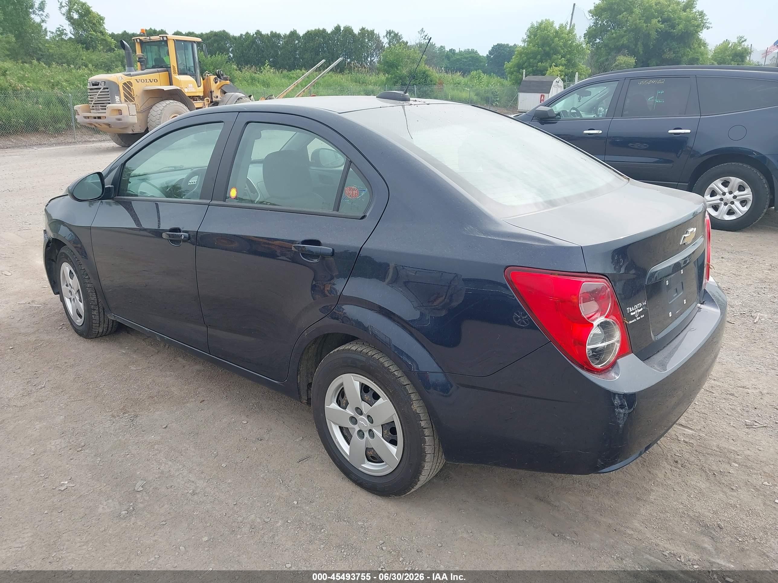 2015 Chevrolet Sonic Ls Auto Dark Blue vin: 1G1JA5SG4F4142080