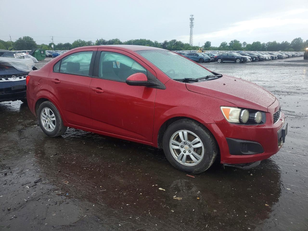 2012 Chevrolet Sonic Ls Burgundy vin: 1G1JA5SH0C4187036