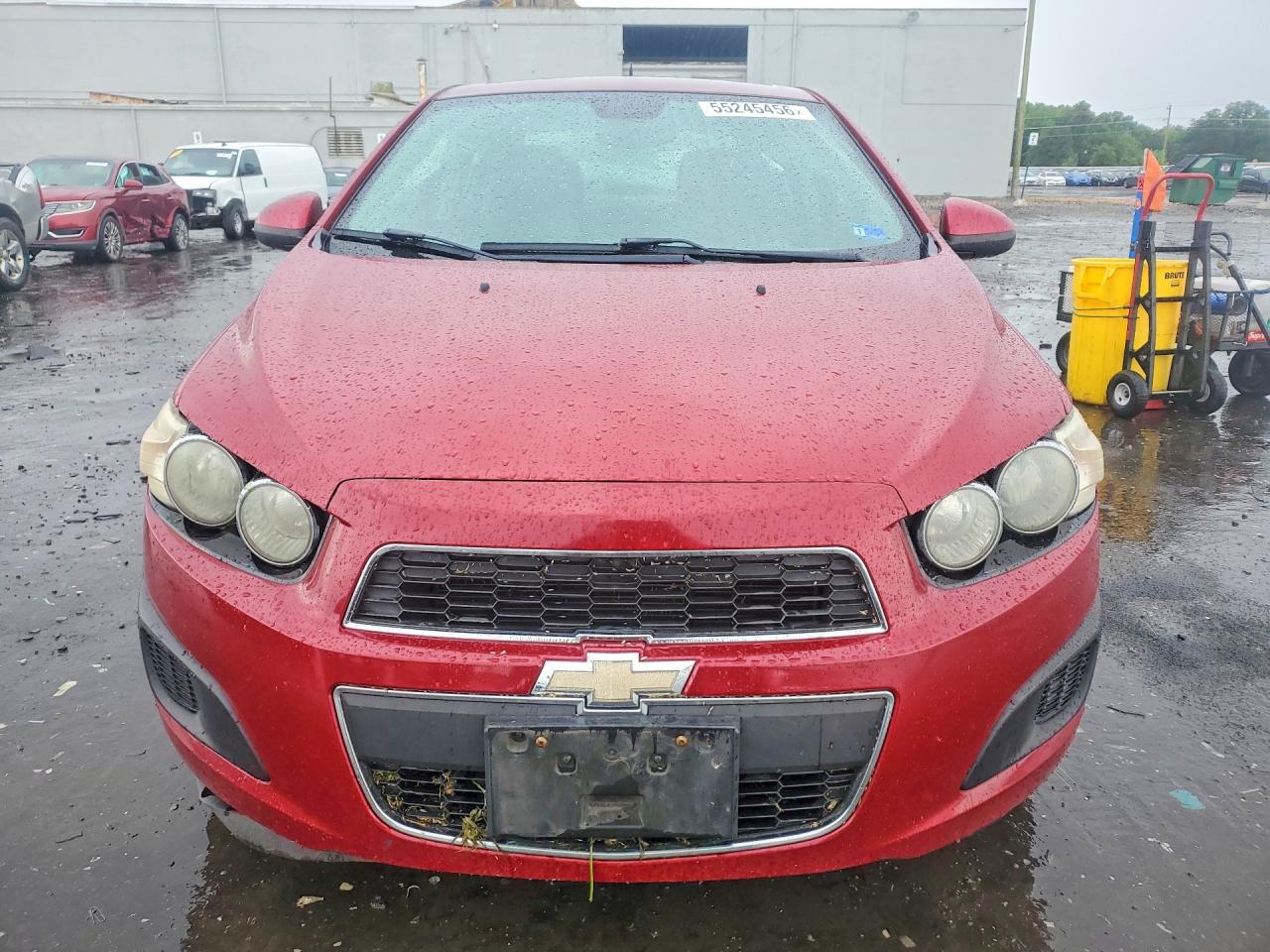 2012 Chevrolet Sonic Ls Burgundy vin: 1G1JA5SH0C4187036