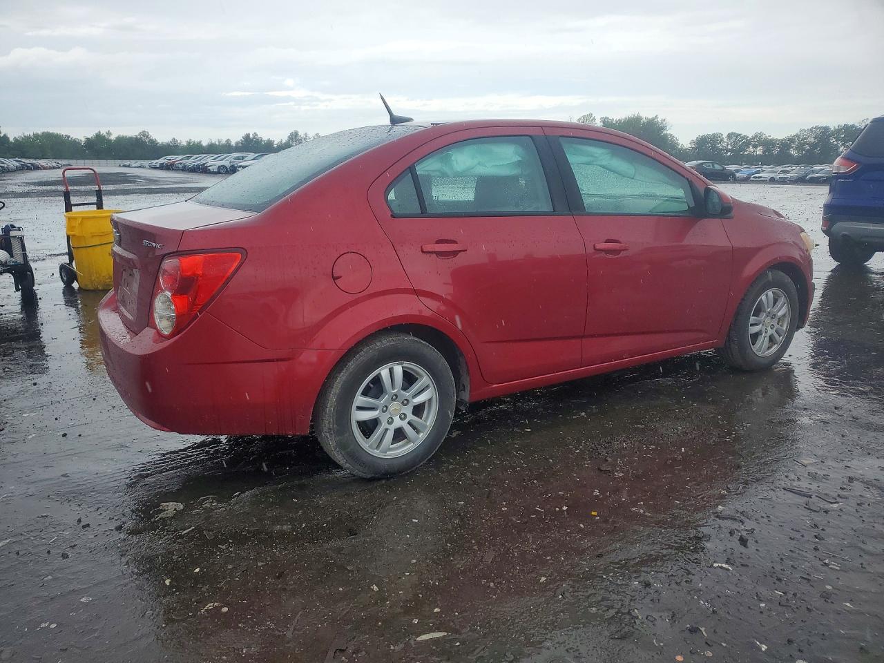 2012 Chevrolet Sonic Ls Burgundy vin: 1G1JA5SH0C4187036