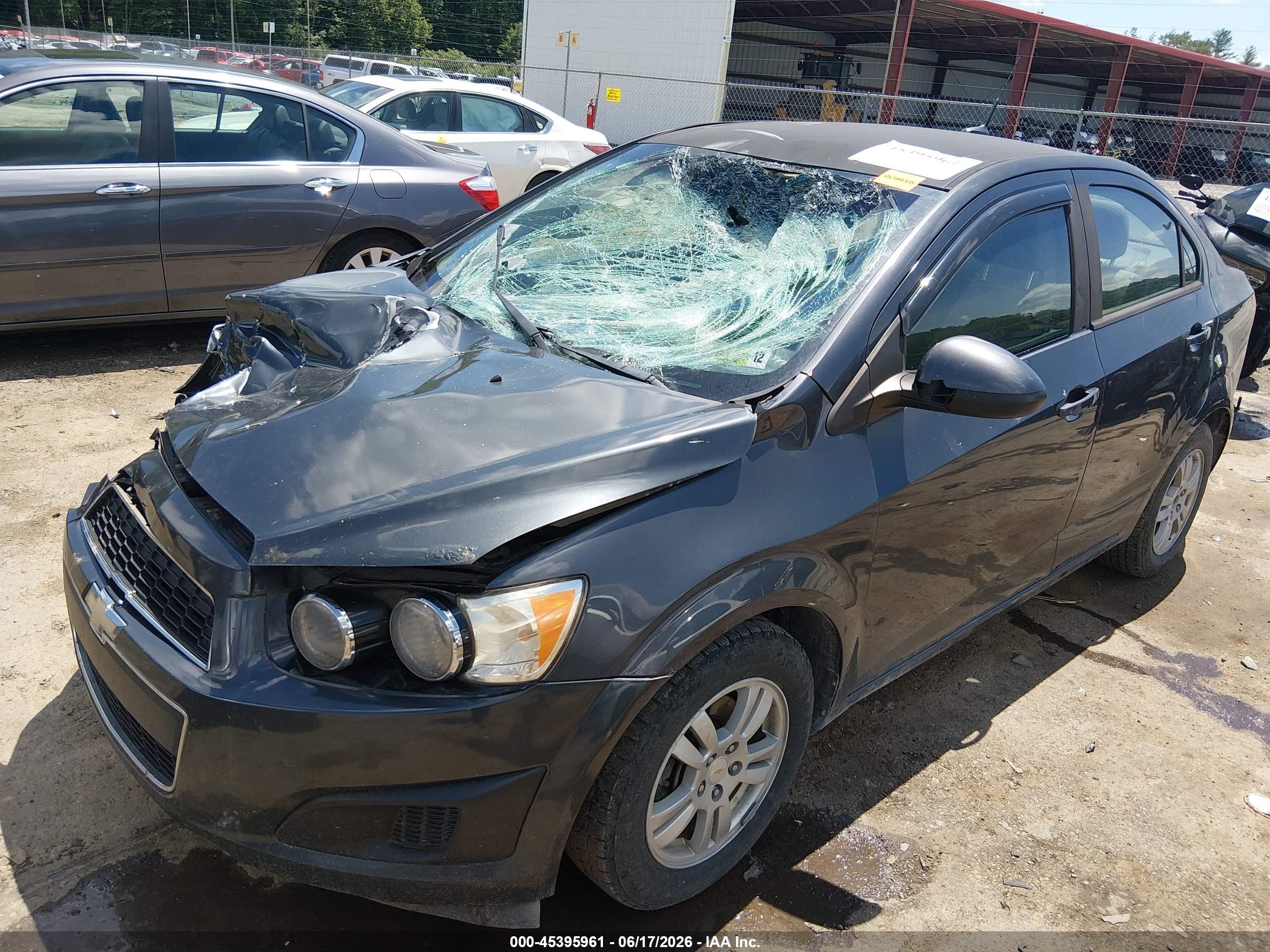 2013 Chevrolet Sonic Ls Auto Gray vin: 1G1JA5SH0D4135407