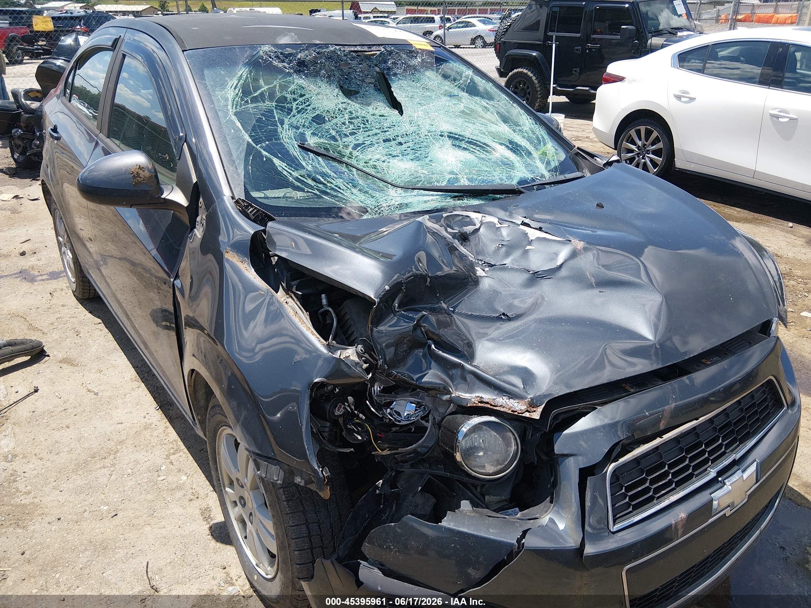 2013 Chevrolet Sonic Ls Auto Gray vin: 1G1JA5SH0D4135407