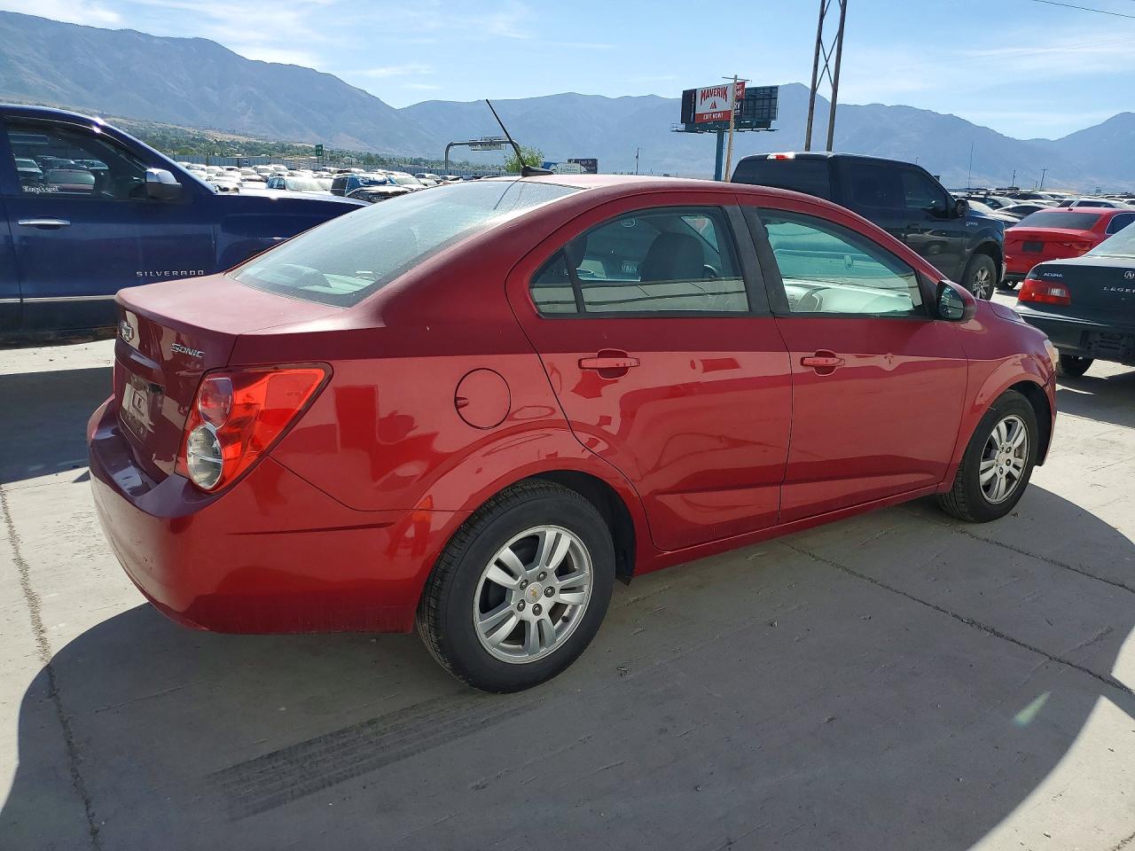 2012 Chevrolet Sonic Ls Red vin: 1G1JA5SH1C4121871