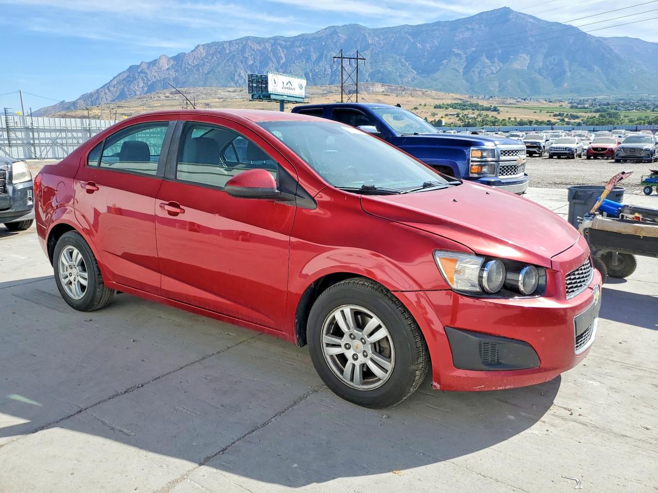 2012 Chevrolet Sonic Ls Red vin: 1G1JA5SH1C4121871