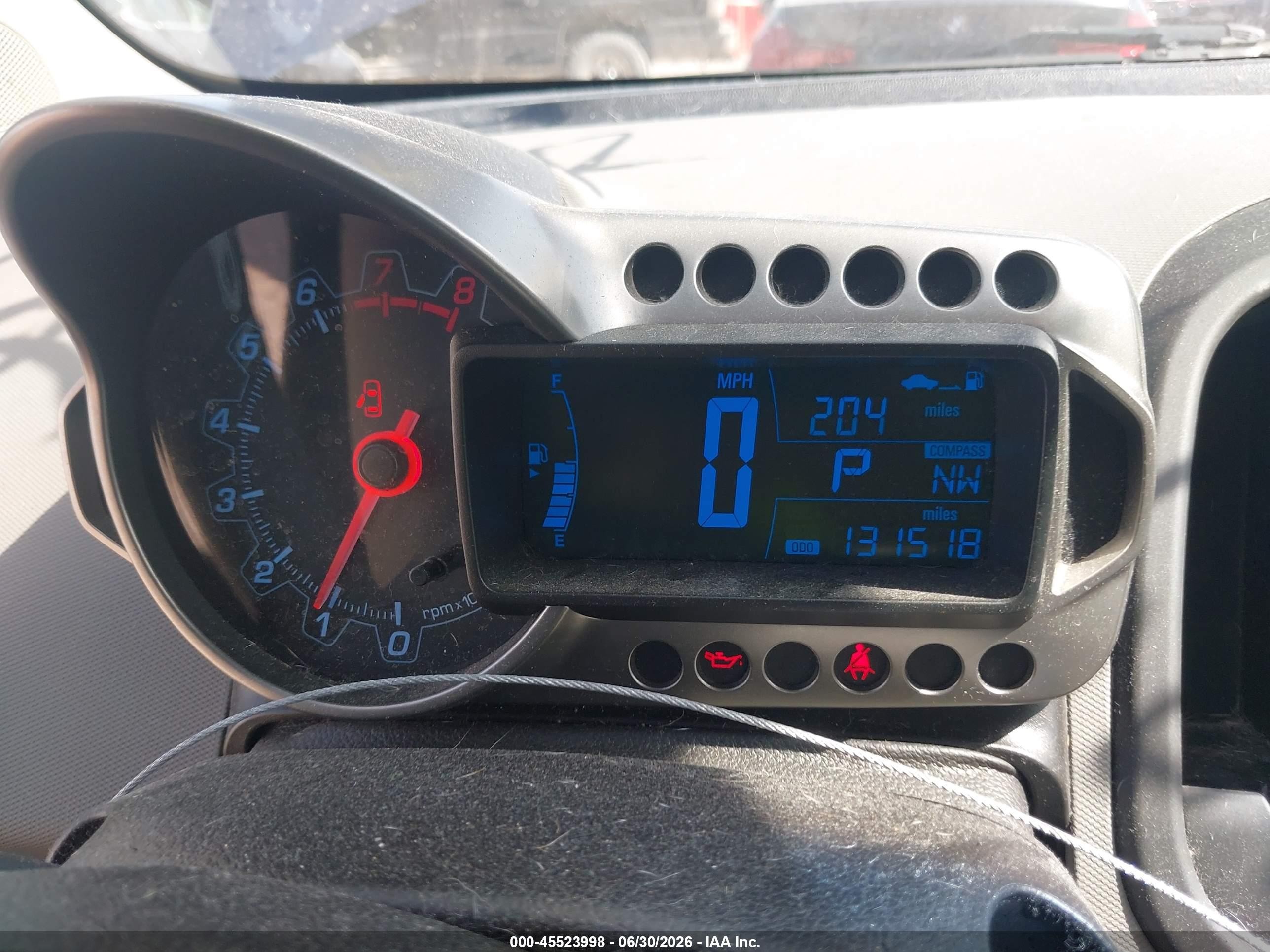 2012 Chevrolet Sonic 2ls Blue vin: 1G1JA5SH1C4216981