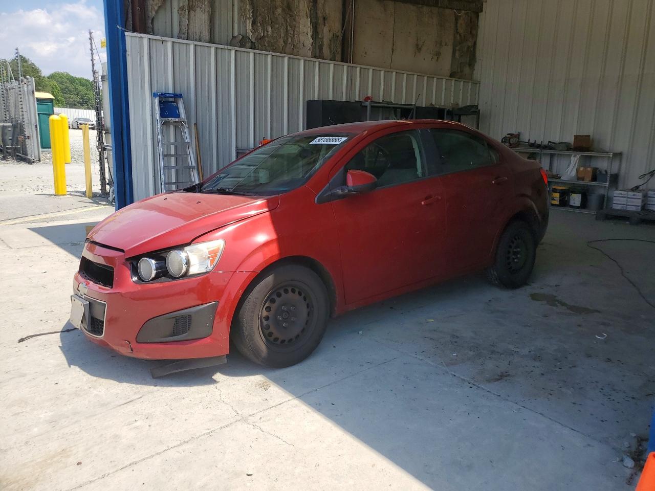 2014 Chevrolet Sonic Ls Red vin: 1G1JA5SH1E4154565
