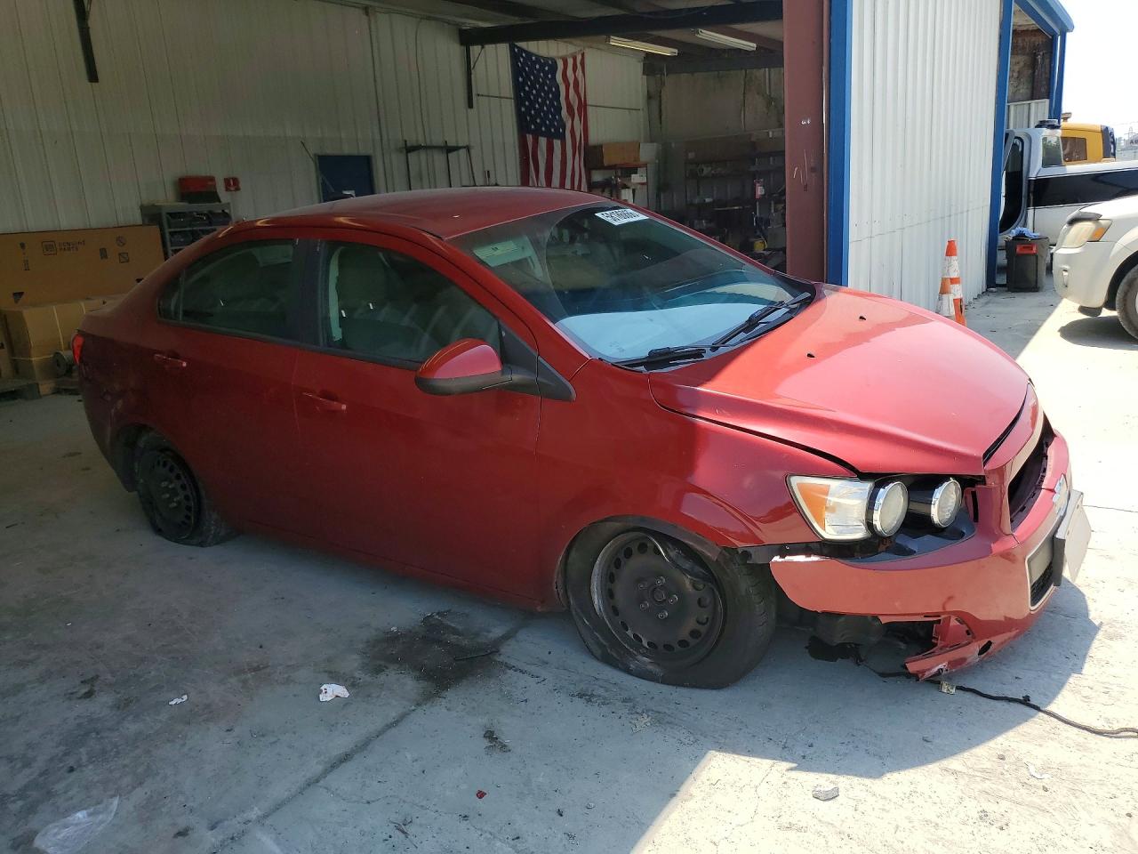 2014 Chevrolet Sonic Ls Red vin: 1G1JA5SH1E4154565