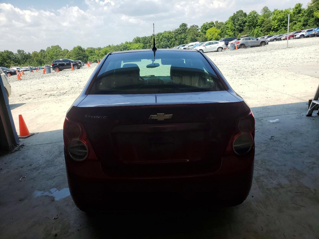 2014 Chevrolet Sonic Ls Red vin: 1G1JA5SH1E4154565