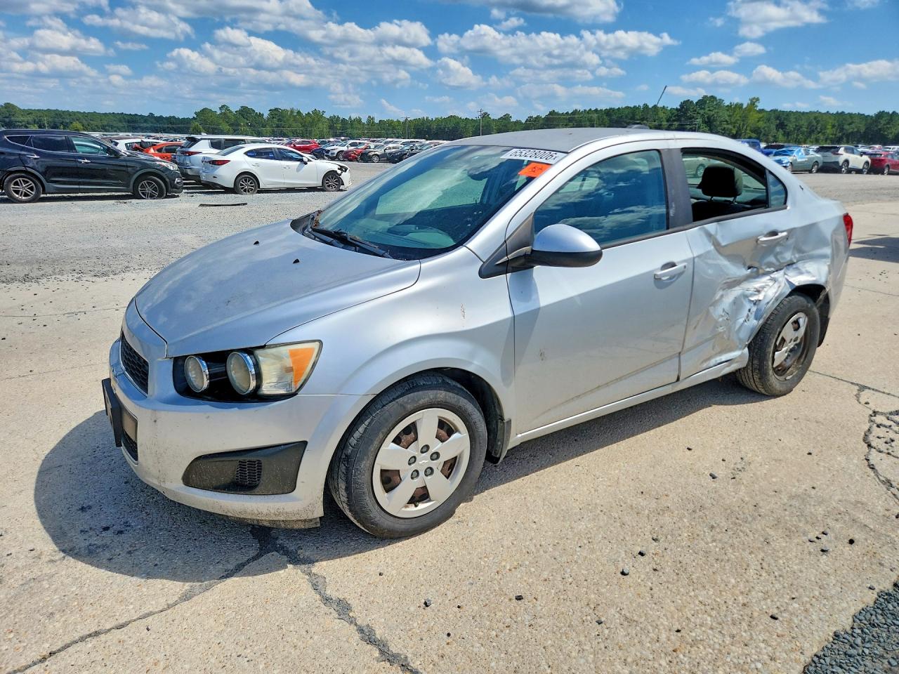 2015 Chevrolet Sonic Ls Silver vin: 1G1JA5SH1F4109238