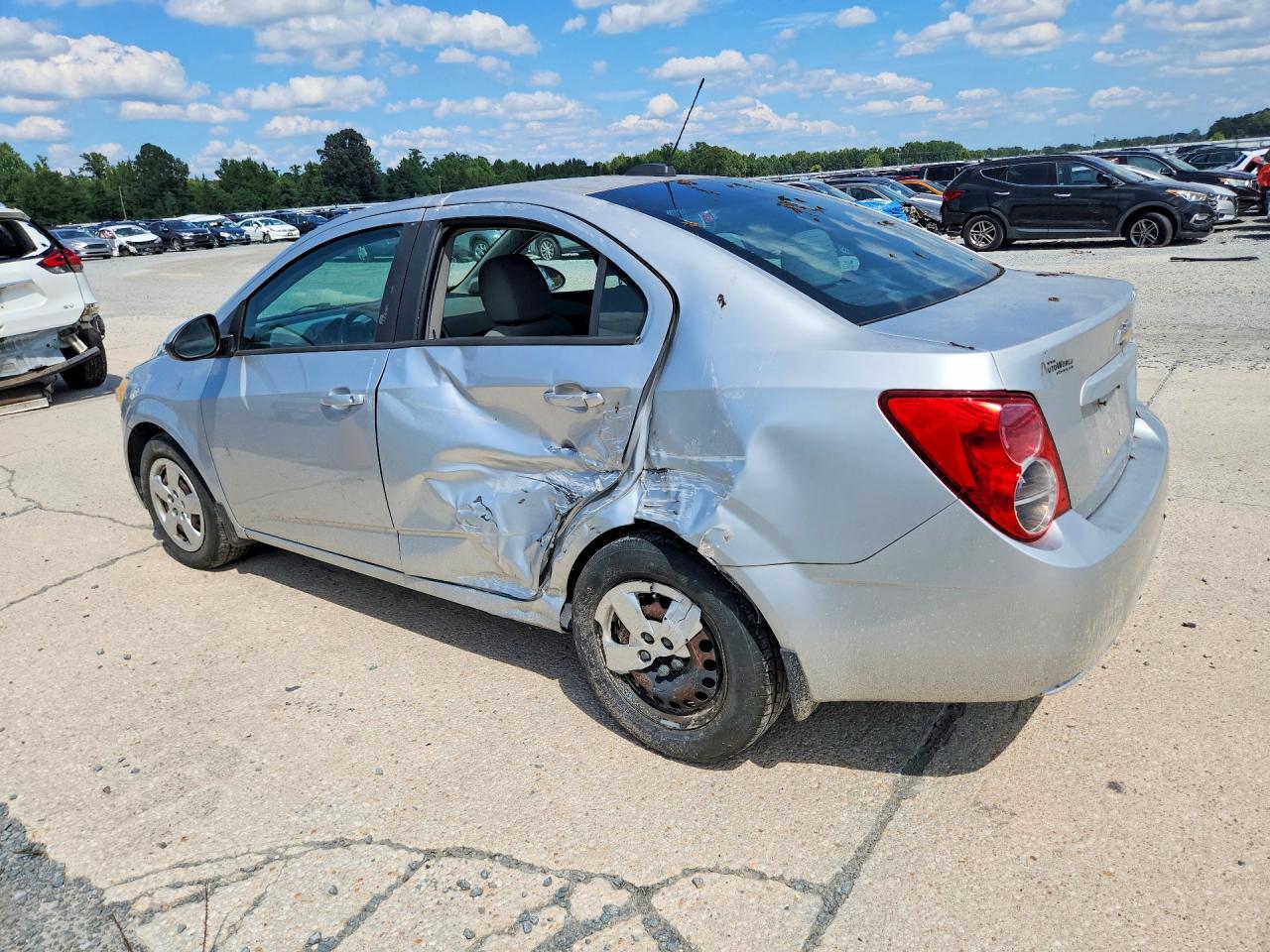 2015 Chevrolet Sonic Ls Silver vin: 1G1JA5SH1F4109238
