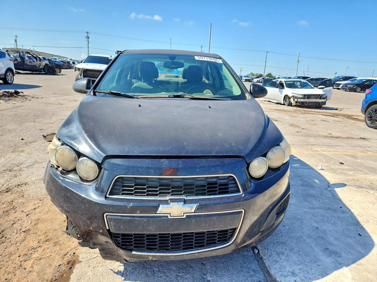 2015 Chevrolet Sonic Ls Black vin: 1G1JA5SH1F4131319