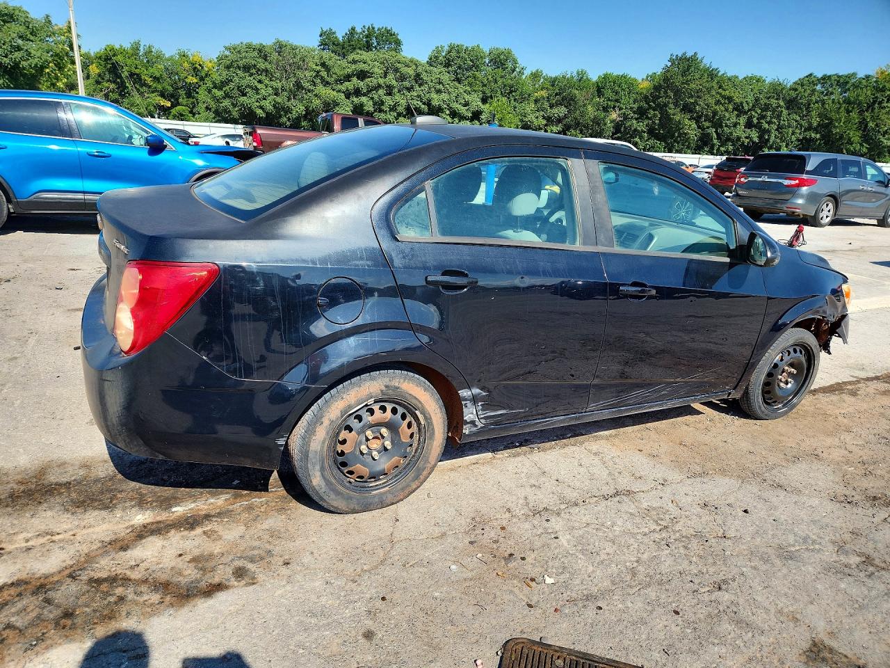 2015 Chevrolet Sonic Ls Black vin: 1G1JA5SH1F4131319