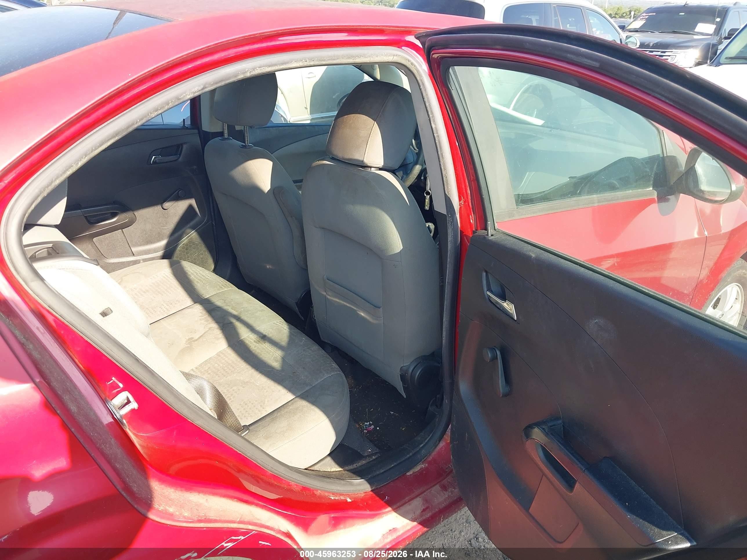 2012 Chevrolet Sonic 2ls Red vin: 1G1JA5SH2C4108935