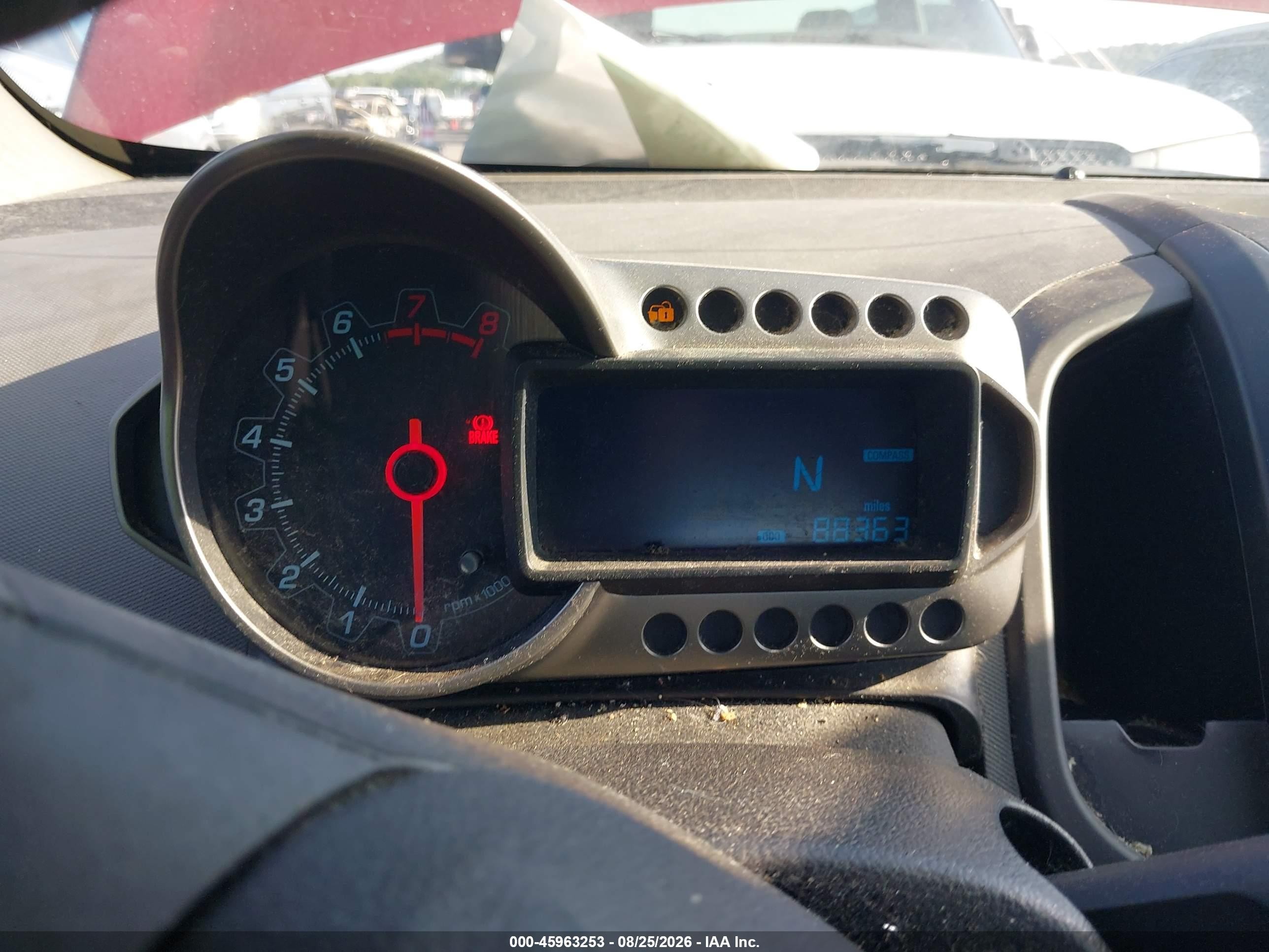 2012 Chevrolet Sonic 2ls Red vin: 1G1JA5SH2C4108935