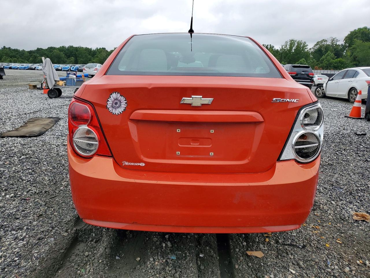 2012 Chevrolet Sonic Ls Orange vin: 1G1JA5SH2C4147914