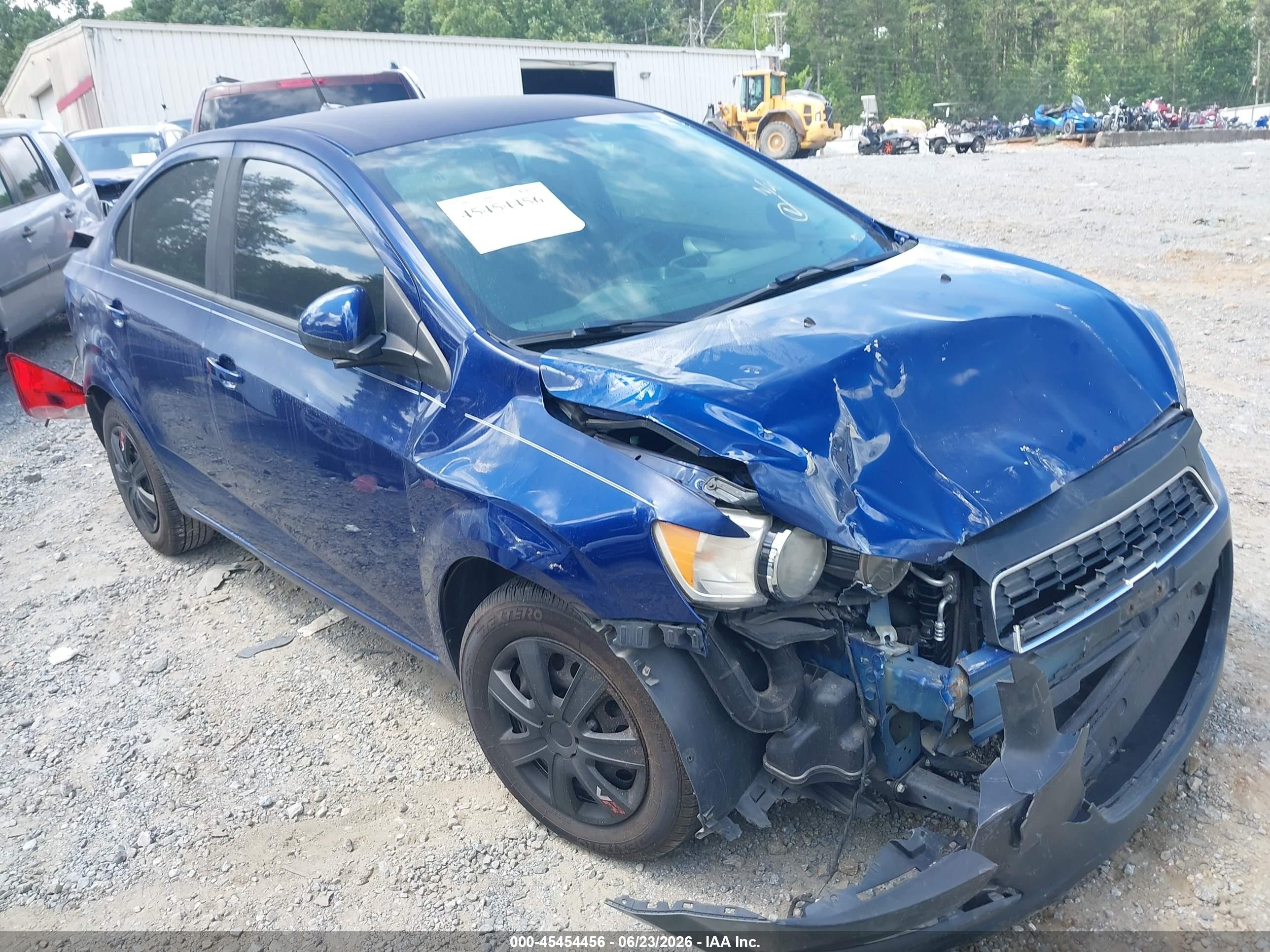 2014 Chevrolet Sonic Ls Auto Blue vin: 1G1JA5SH2E4167552