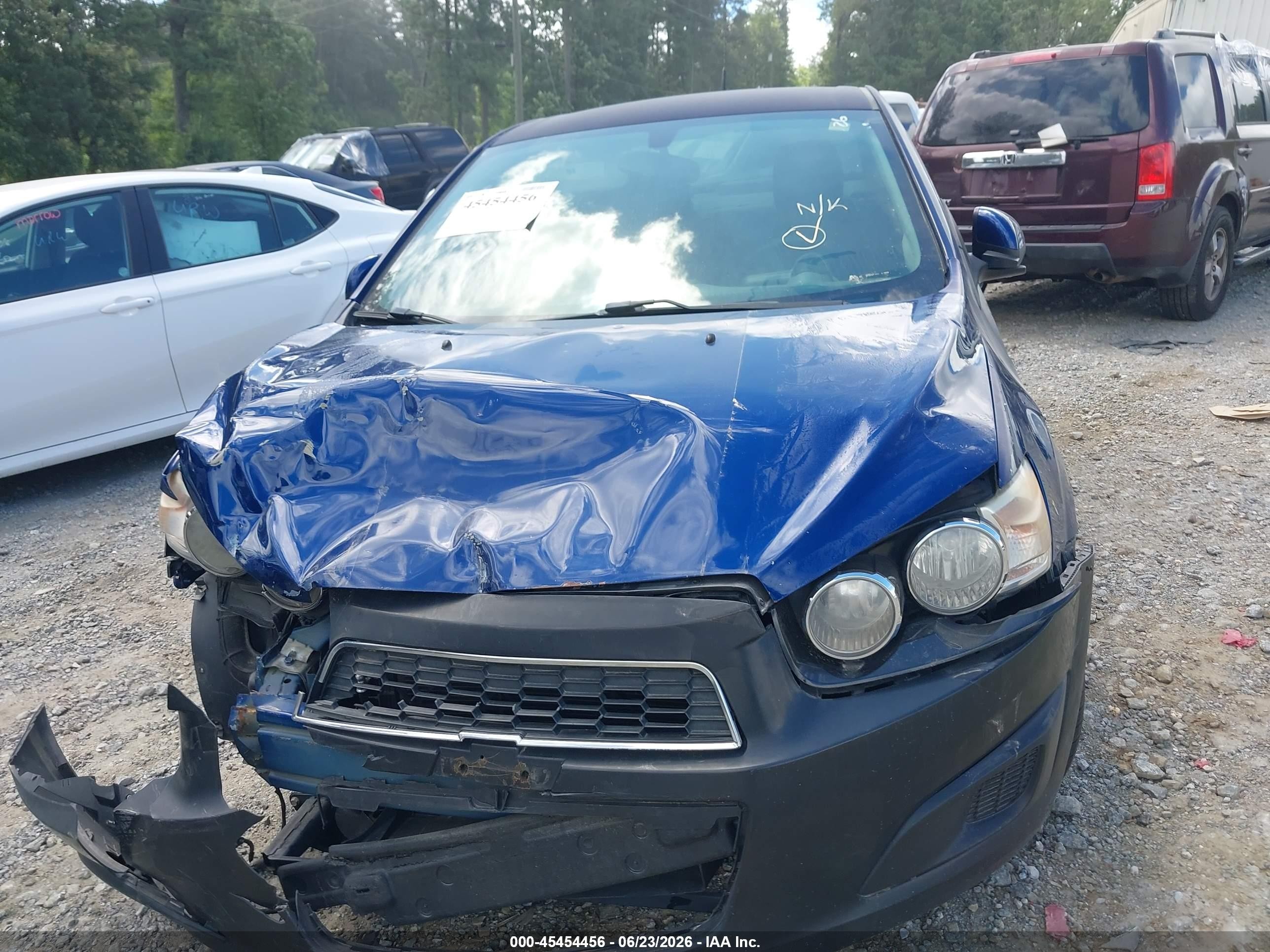 2014 Chevrolet Sonic Ls Auto Blue vin: 1G1JA5SH2E4167552