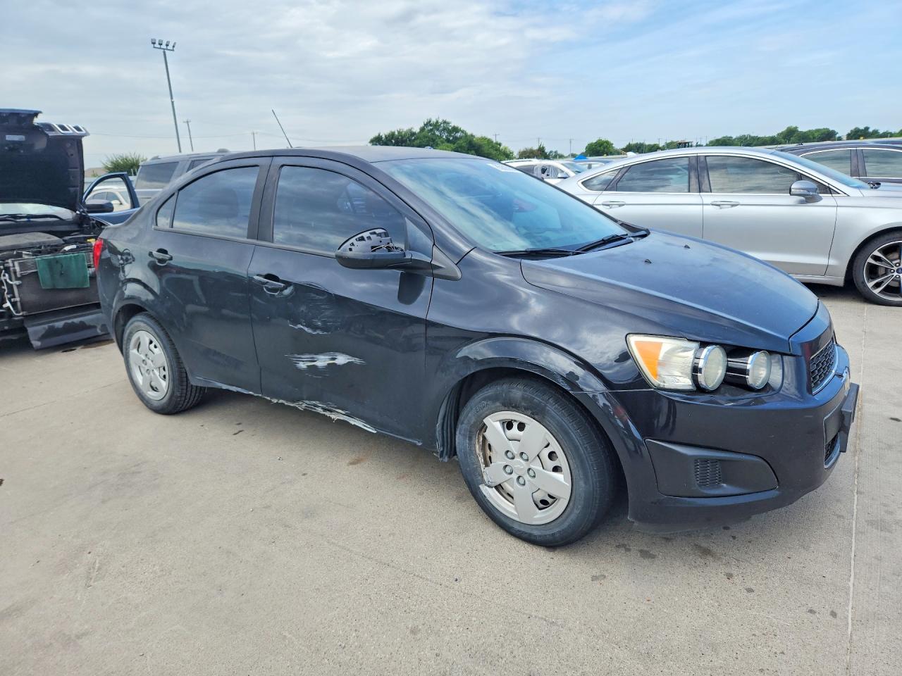 2015 Chevrolet Sonic Ls Black vin: 1G1JA5SH2F4129952