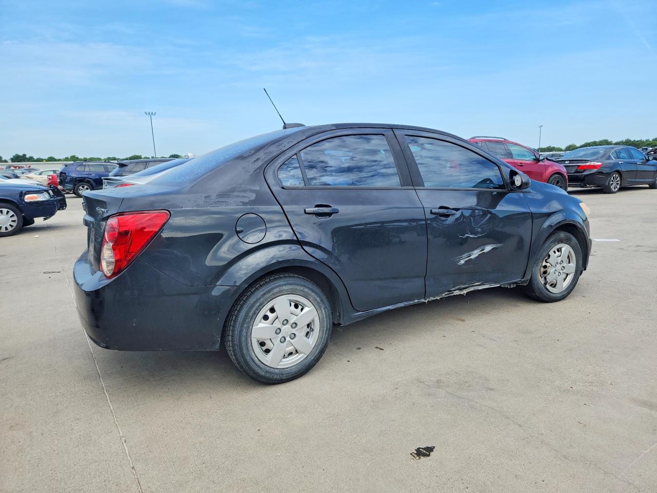 2015 Chevrolet Sonic Ls Black vin: 1G1JA5SH2F4129952