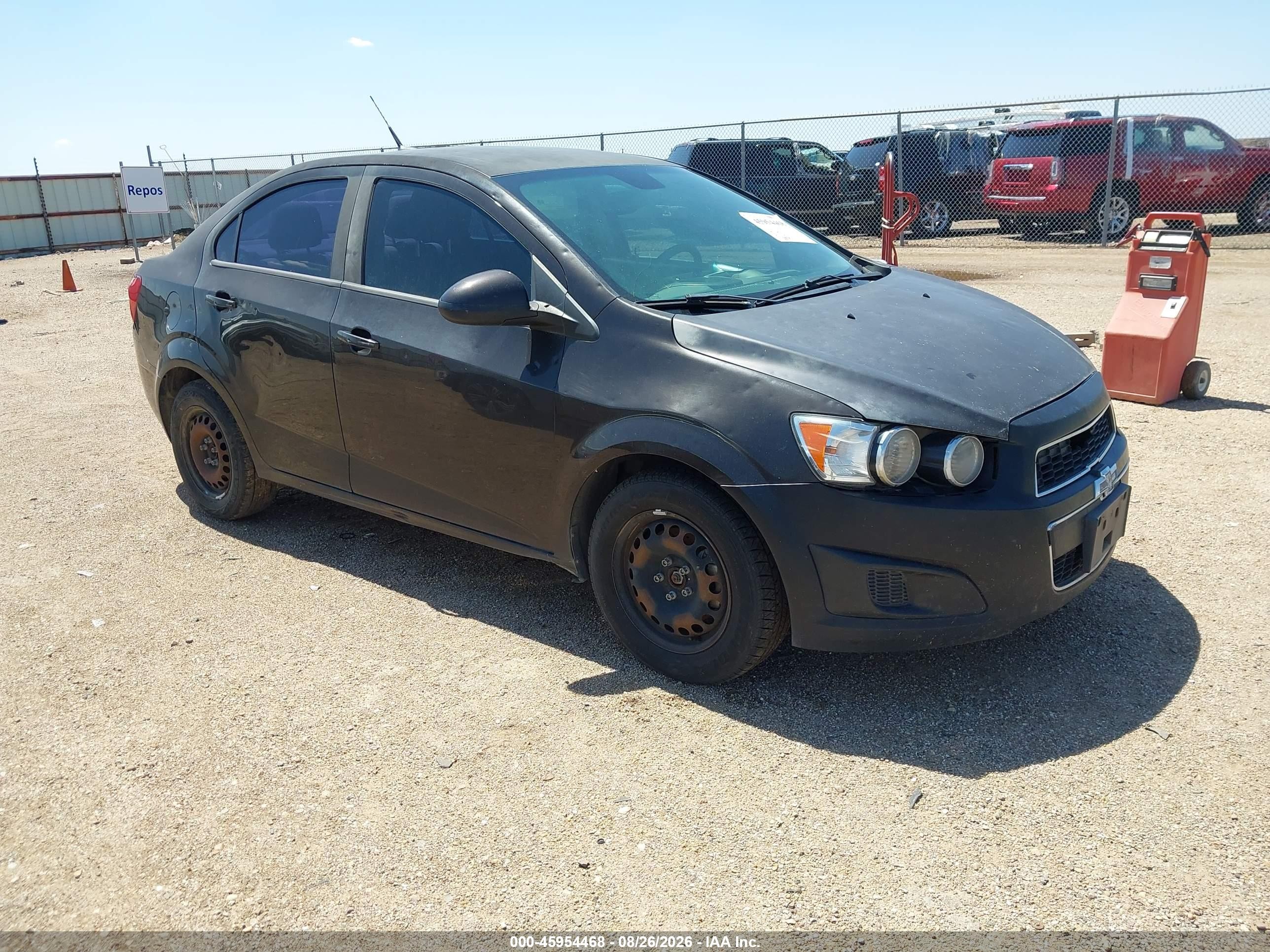 2013 Chevrolet Sonic Ls Auto Black vin: 1G1JA5SH3D4247067
