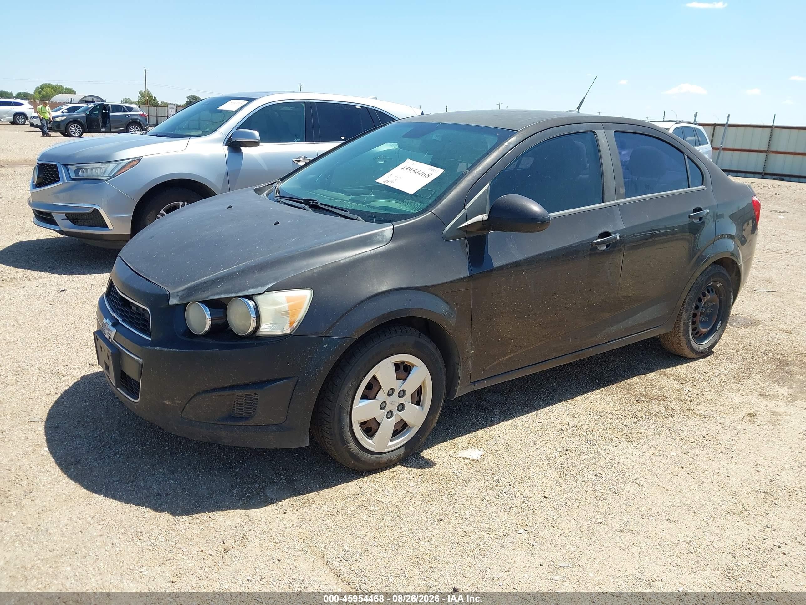 2013 Chevrolet Sonic Ls Auto Black vin: 1G1JA5SH3D4247067