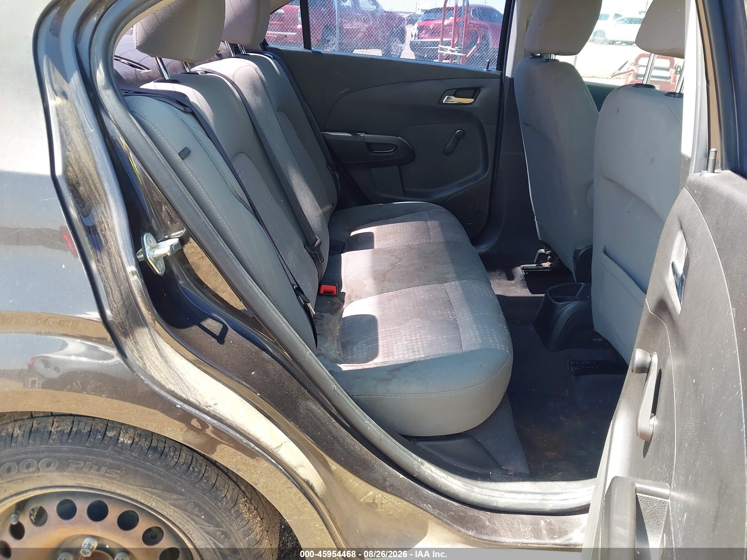 2013 Chevrolet Sonic Ls Auto Black vin: 1G1JA5SH3D4247067