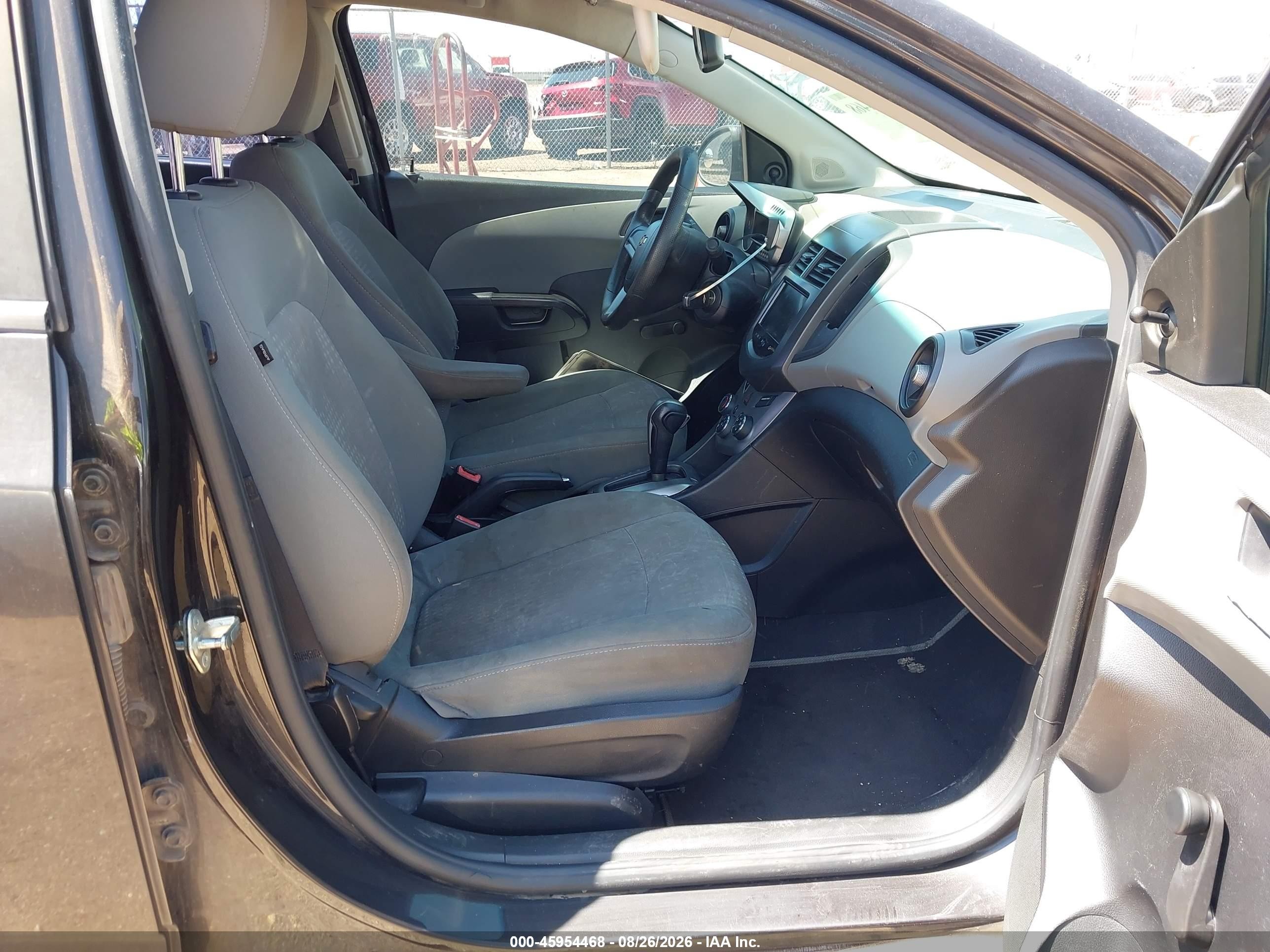 2013 Chevrolet Sonic Ls Auto Black vin: 1G1JA5SH3D4247067
