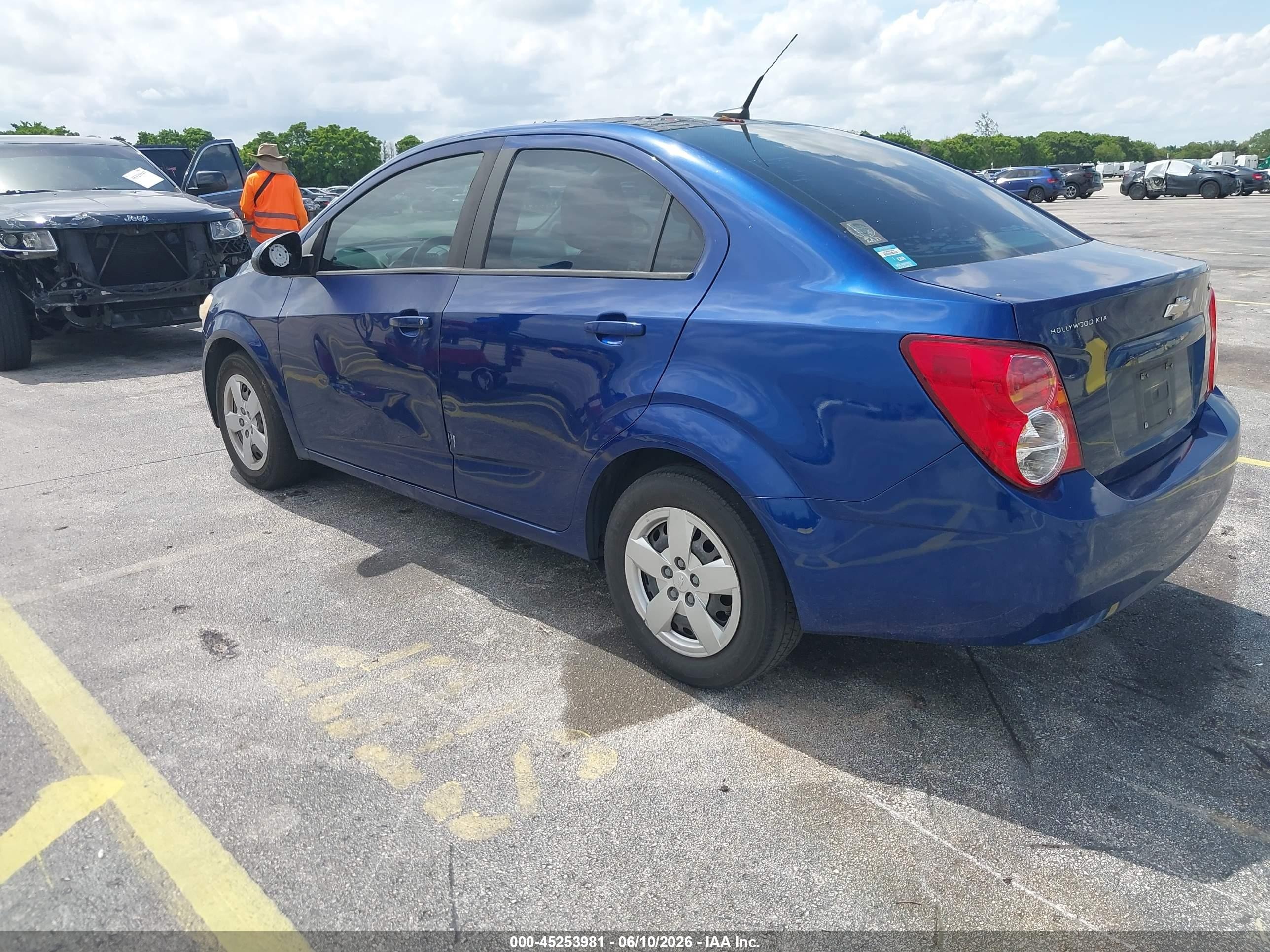 2014 Chevrolet Sonic Ls Auto Blue vin: 1G1JA5SH3E4124791