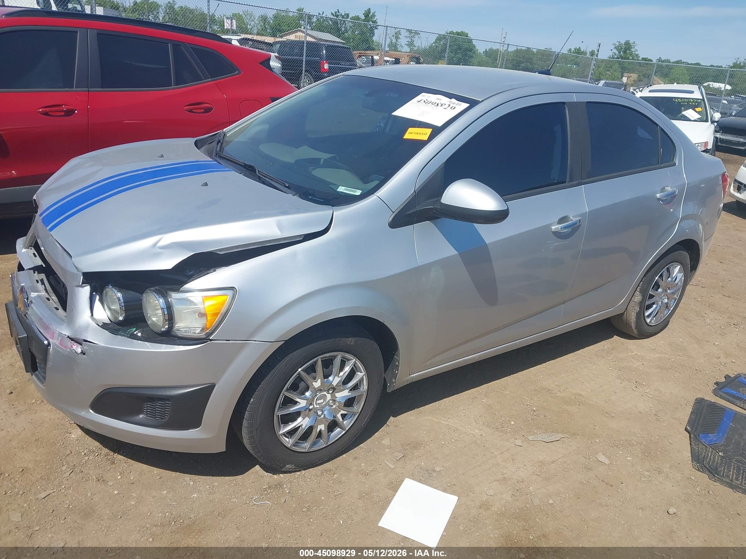 2014 Chevrolet Sonic Ls Auto Silver vin: 1G1JA5SH3E4209999