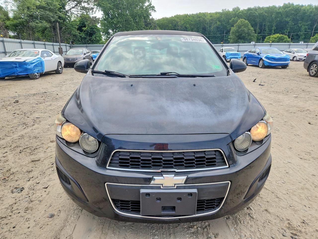 2015 Chevrolet Sonic Ls Black vin: 1G1JA5SH3F4185883