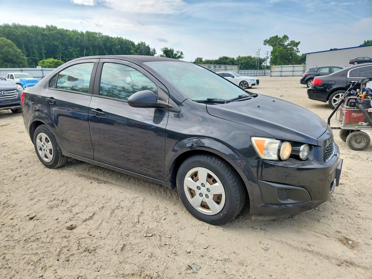2015 Chevrolet Sonic Ls Black vin: 1G1JA5SH3F4185883