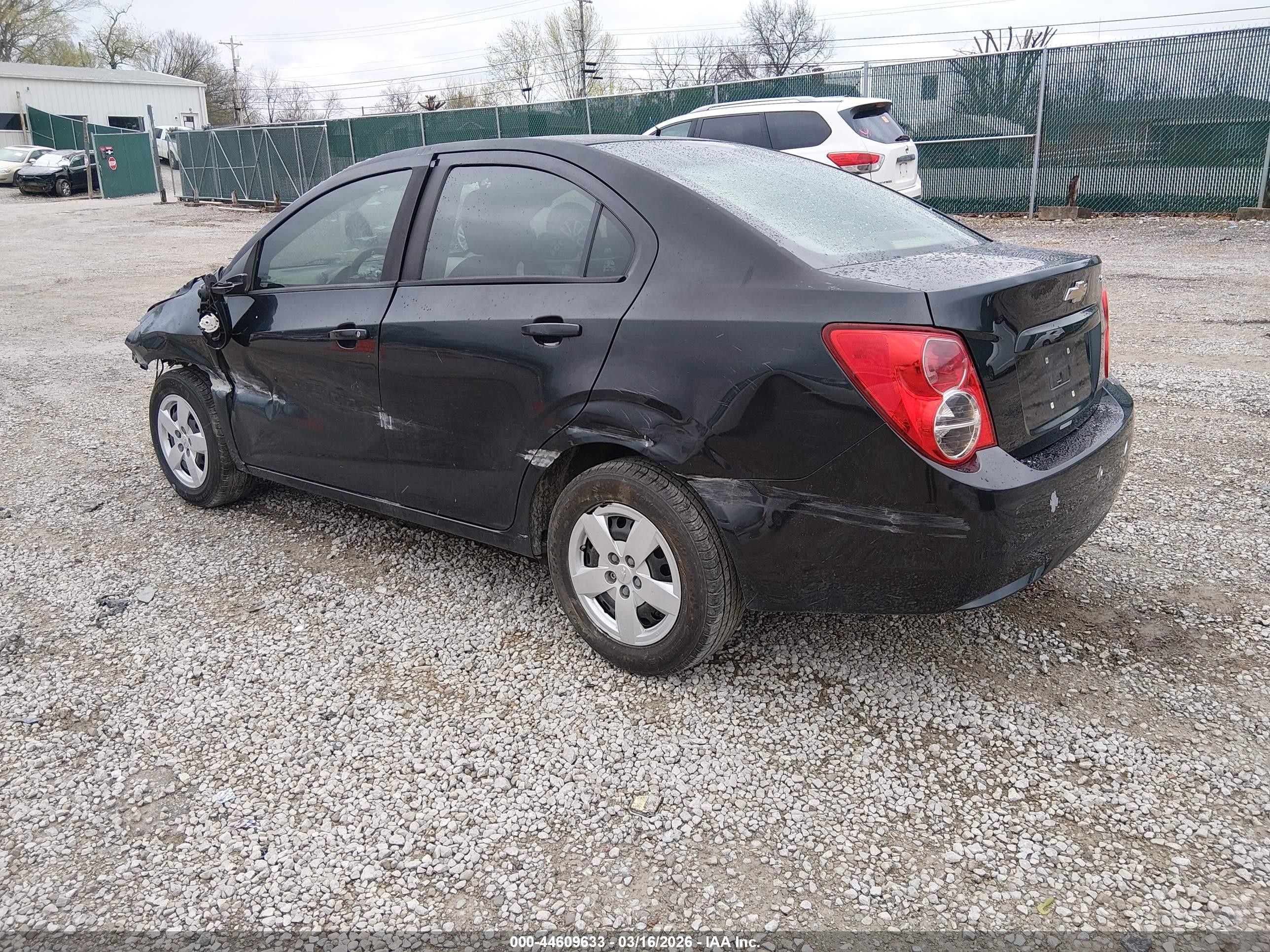 2015 Chevrolet Sonic Ls Auto Black vin: 1G1JA5SH3F4215433