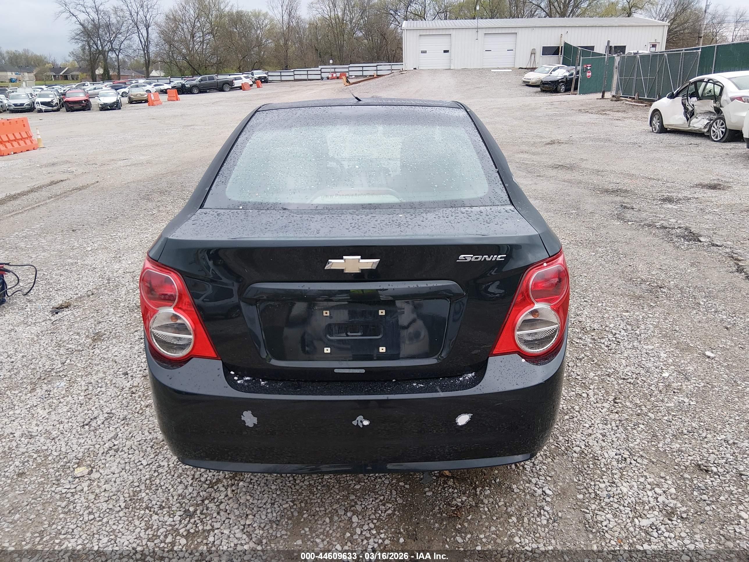 2015 Chevrolet Sonic Ls Auto Black vin: 1G1JA5SH3F4215433