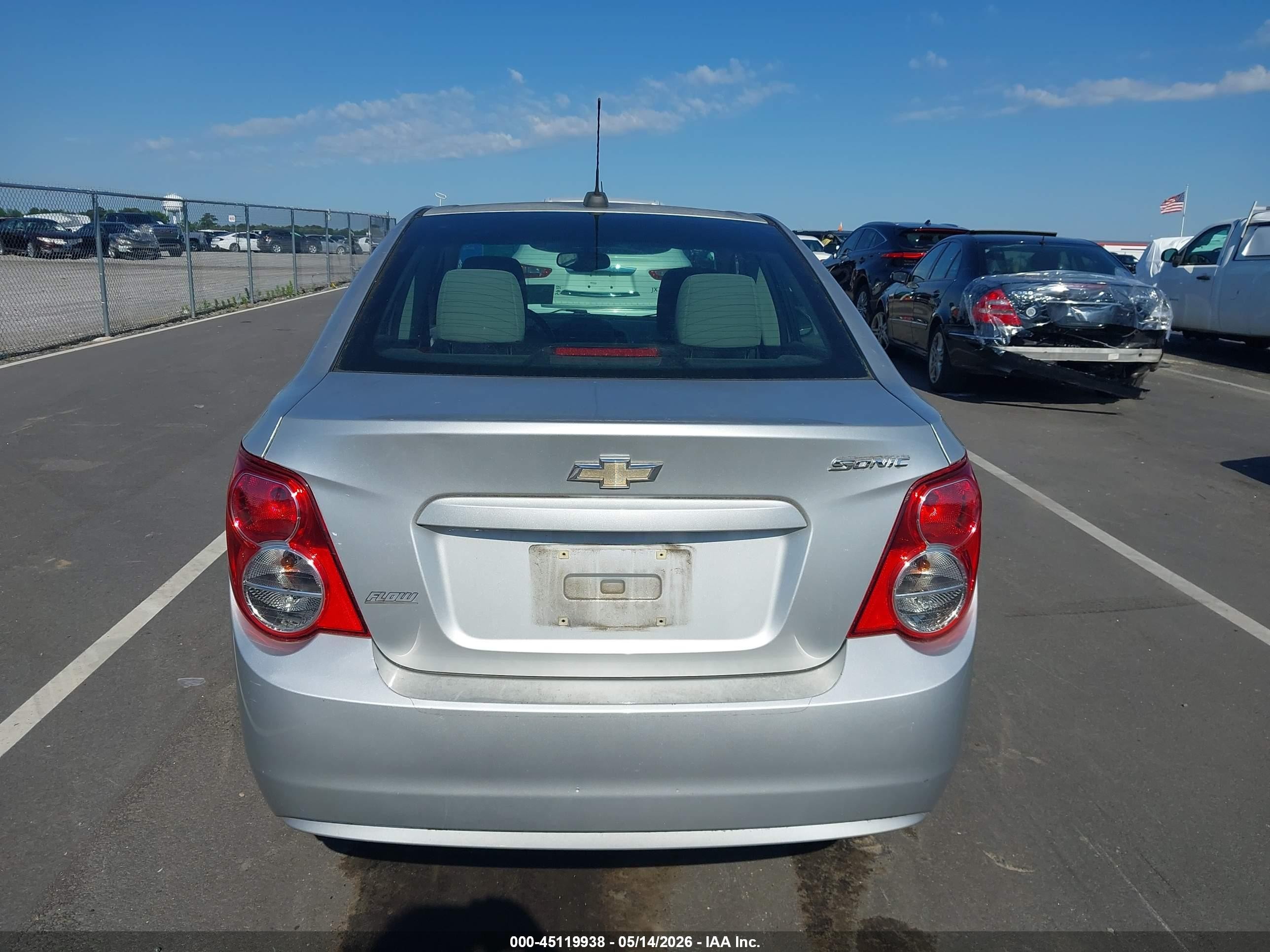 2015 Chevrolet Sonic Ls Auto Gray vin: 1G1JA5SH3F4216890