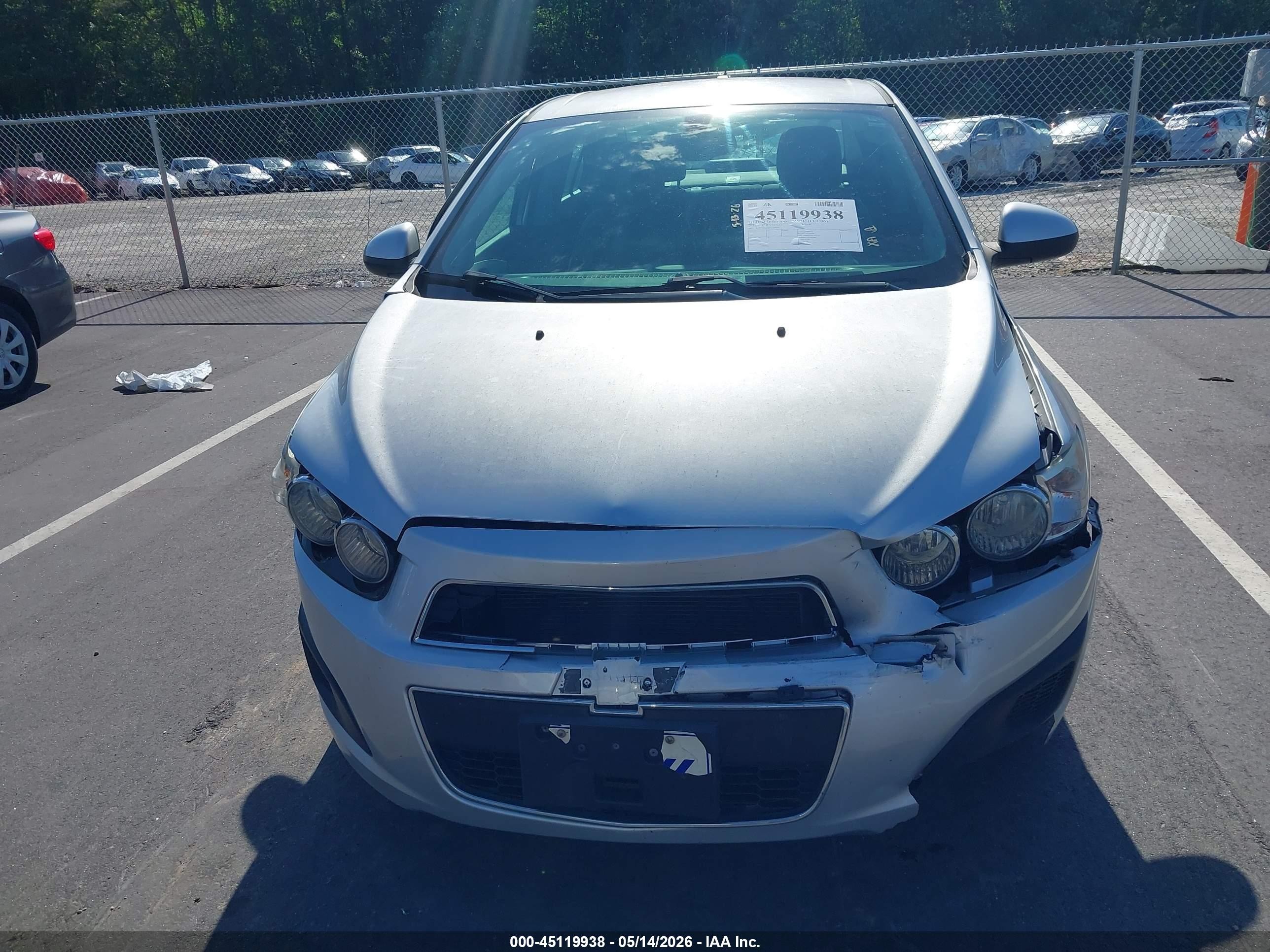 2015 Chevrolet Sonic Ls Auto Gray vin: 1G1JA5SH3F4216890