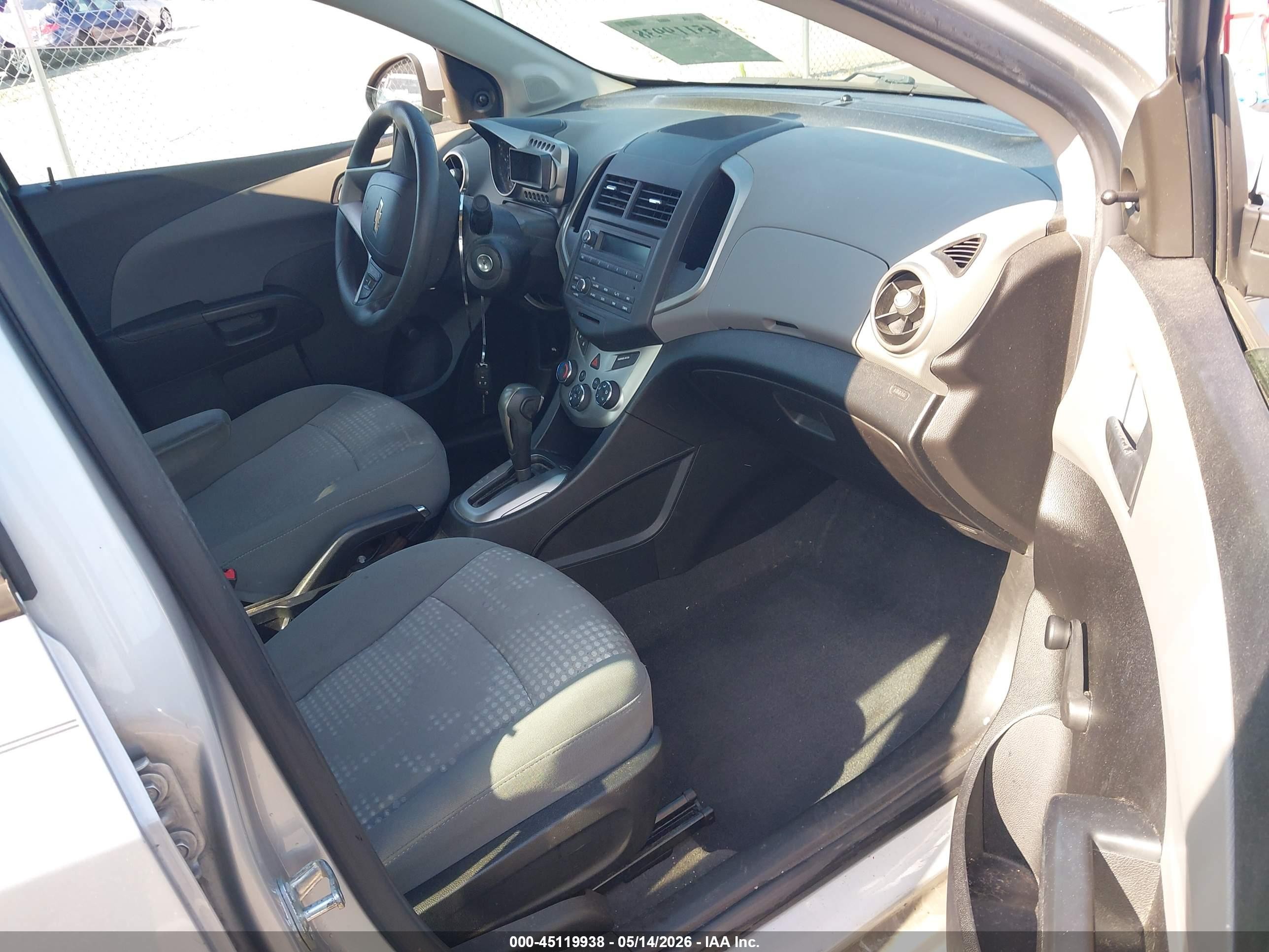 2015 Chevrolet Sonic Ls Auto Gray vin: 1G1JA5SH3F4216890