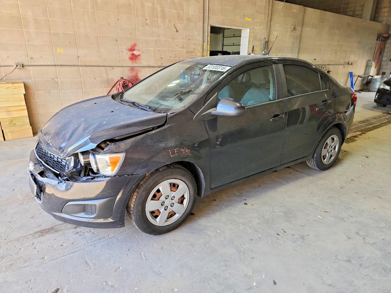 2014 Chevrolet Sonic Ls Black vin: 1G1JA5SH4E4239111