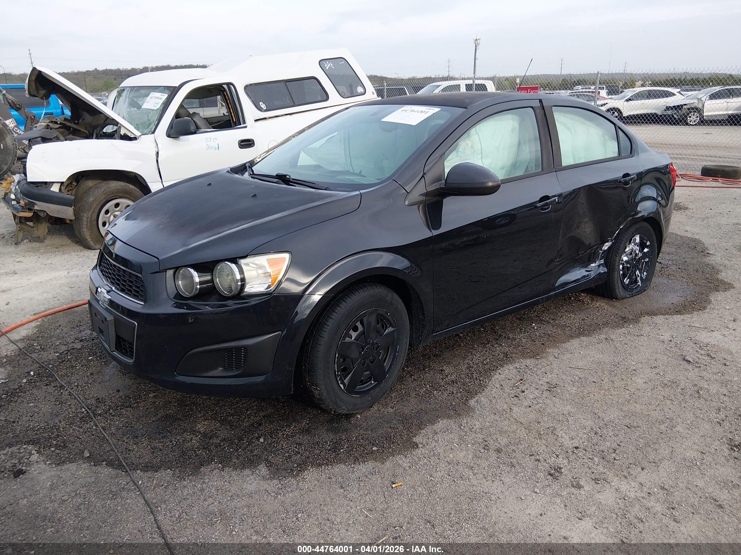 2015 Chevrolet Sonic Ls Auto Black vin: 1G1JA5SH4F4142279
